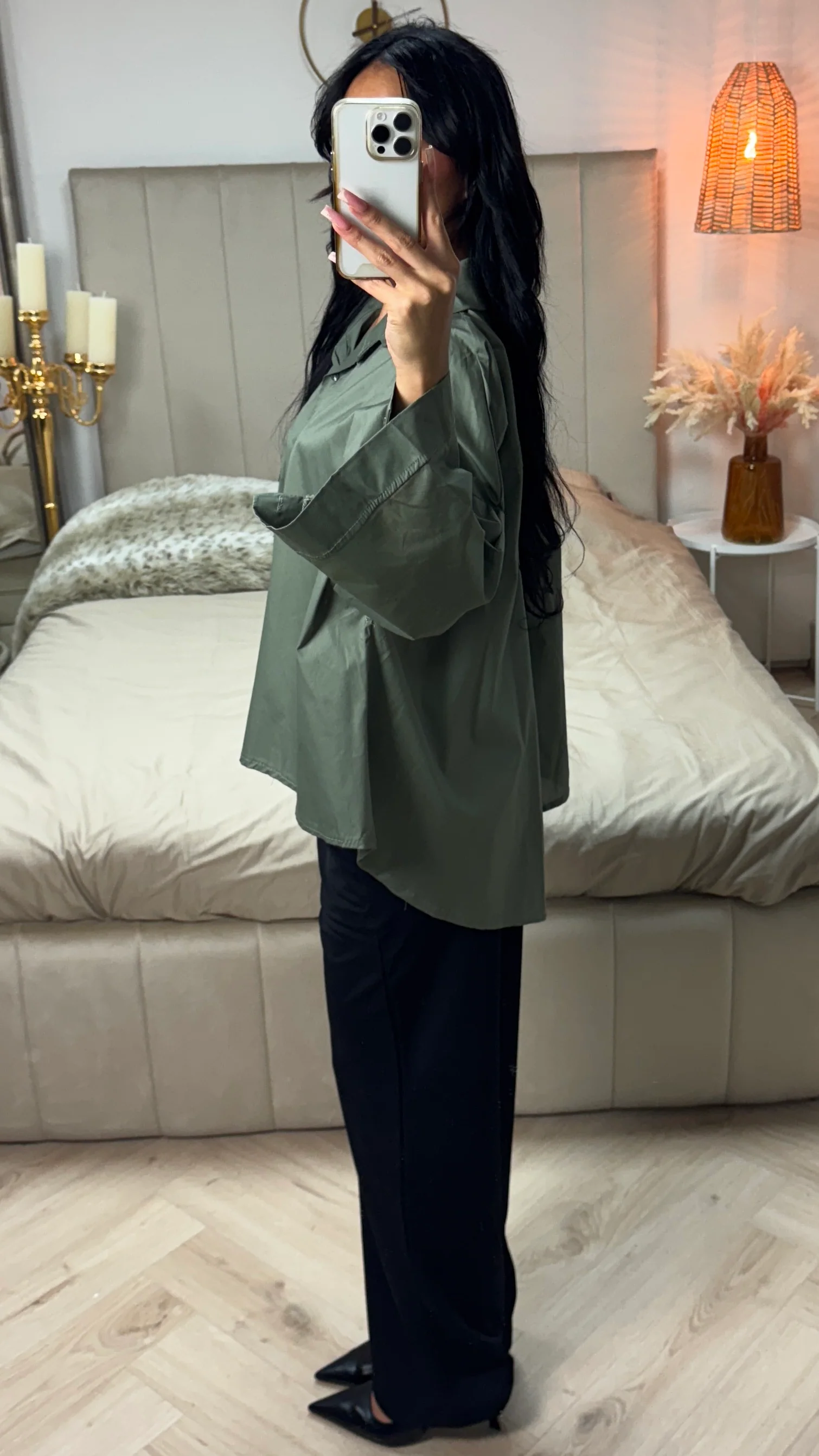 Oversized Crop Blouse - Image 2