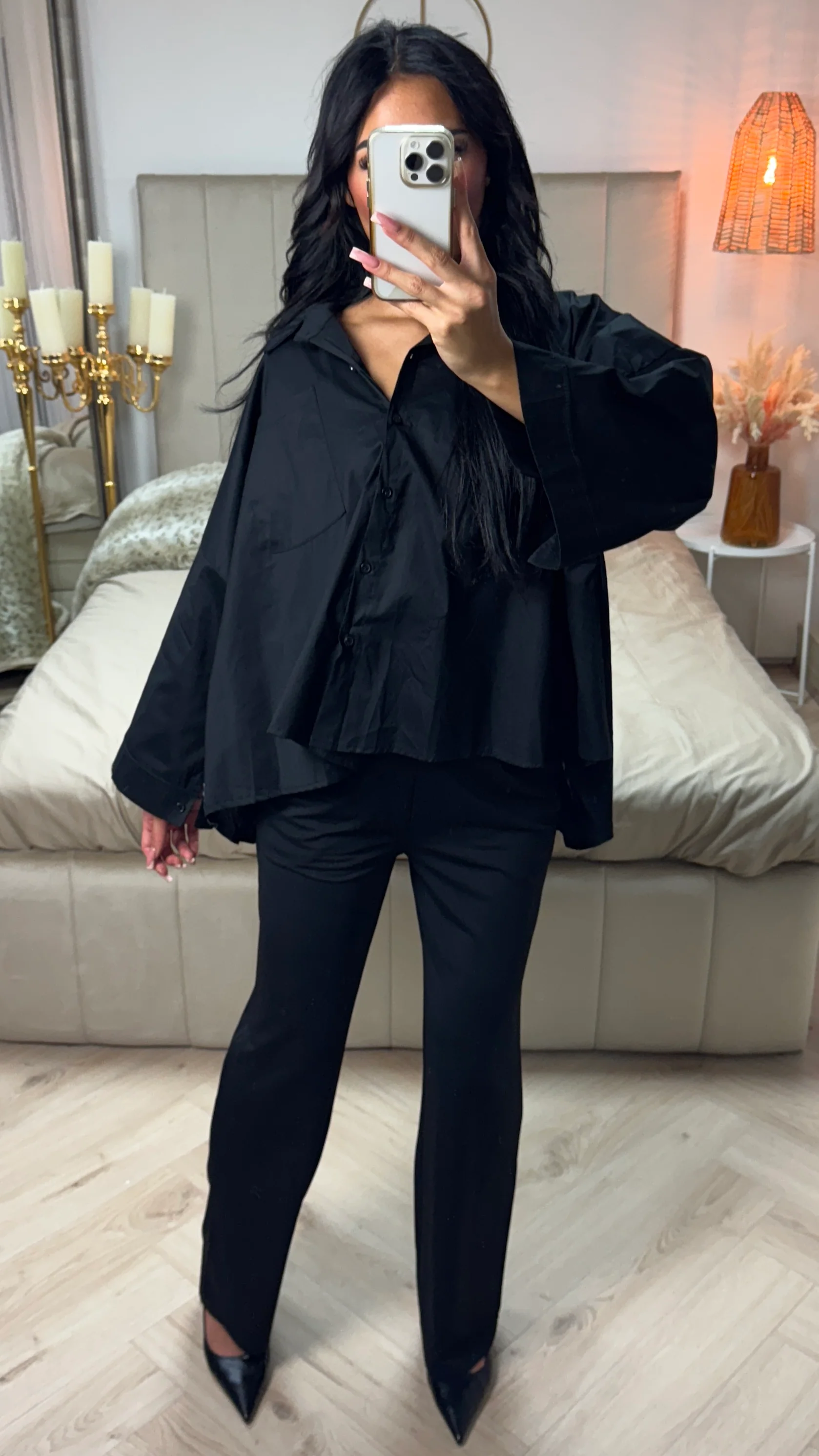Oversized Crop Blouse - Image 3