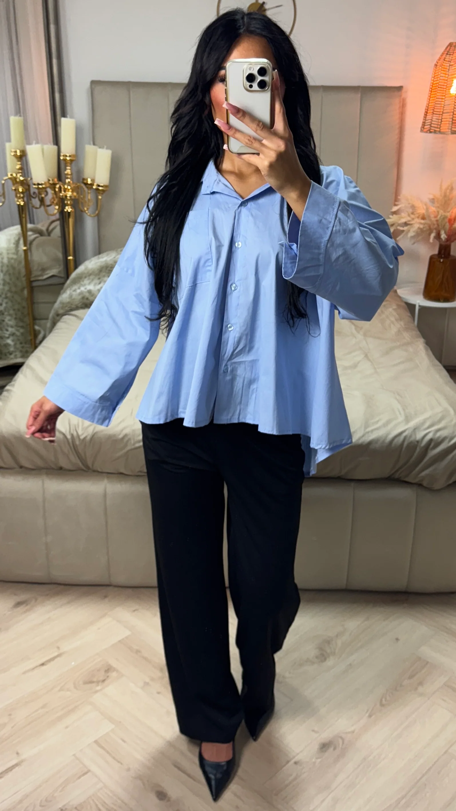 Oversized Crop Blouse - Image 4
