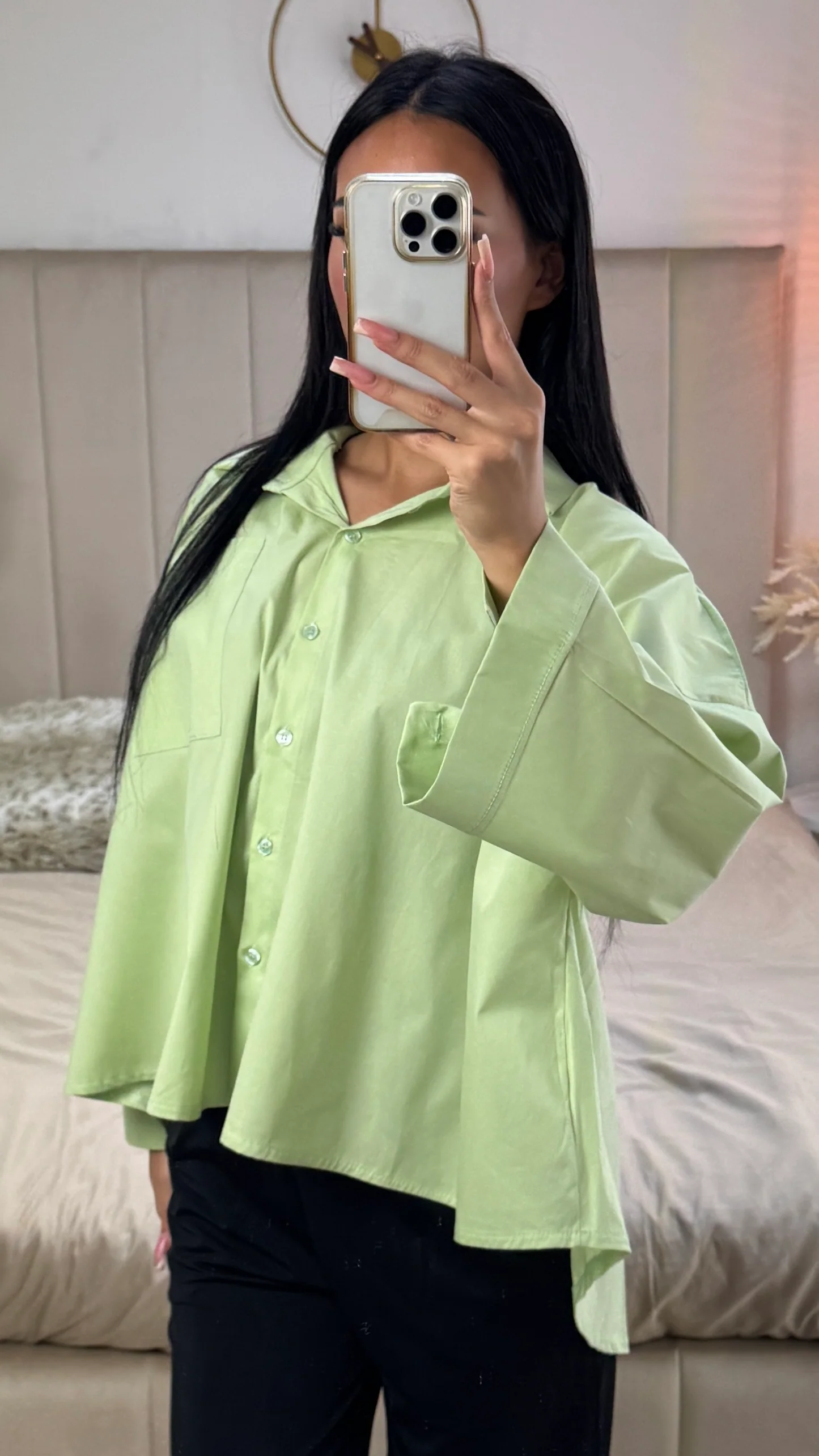 Oversized Crop Blouse - Image 9