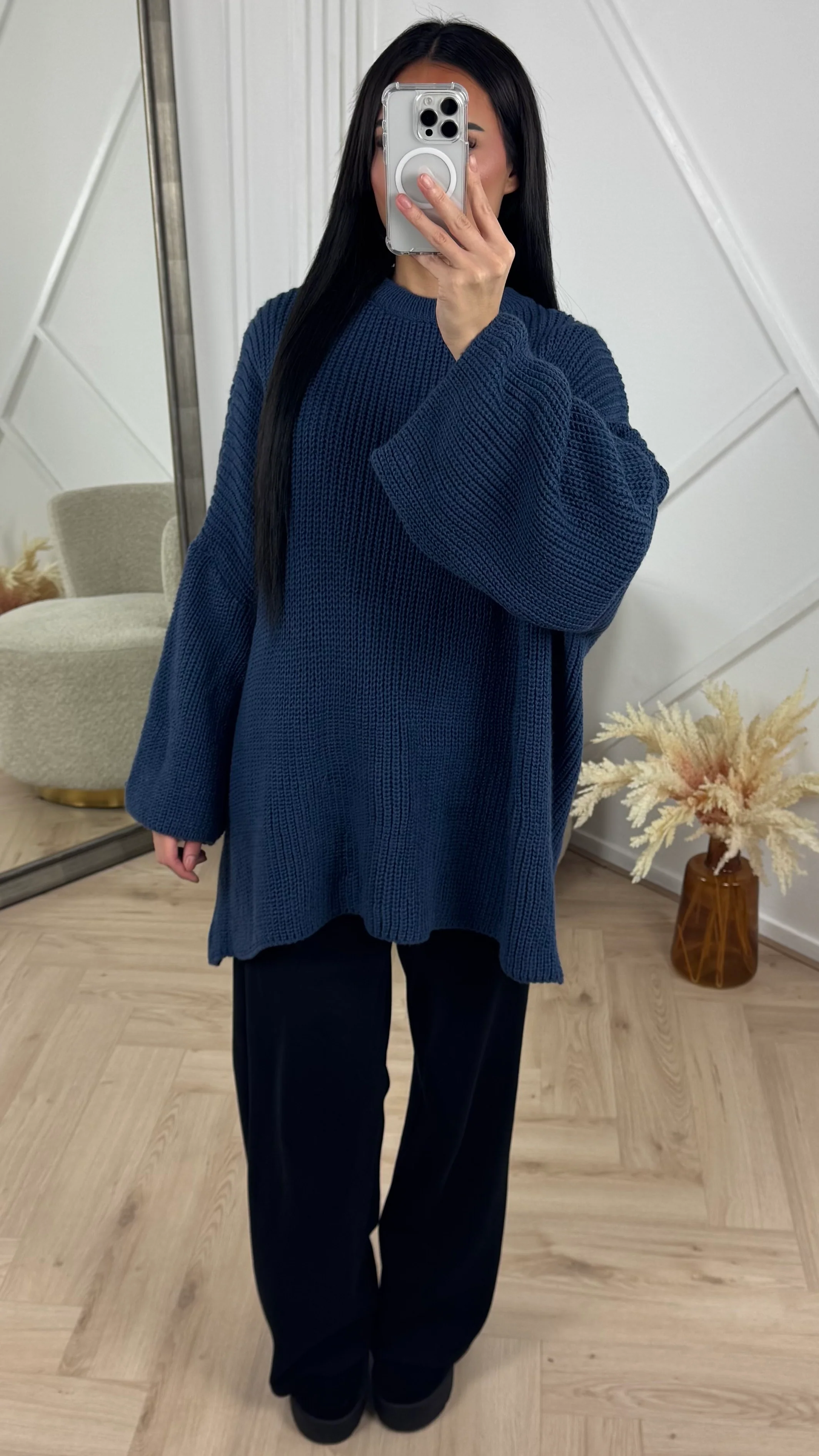 Oversized Gebreide Knit Trui - Image 11