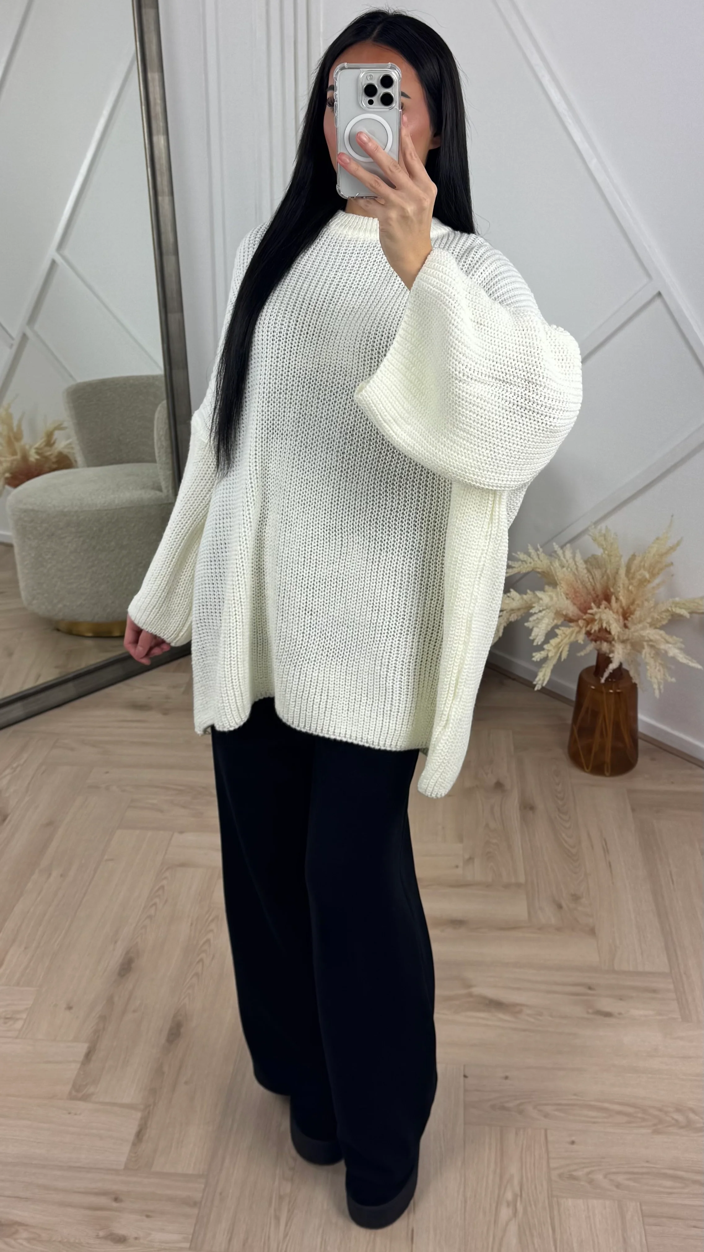 Oversized Gebreide Knit Trui - Image 12