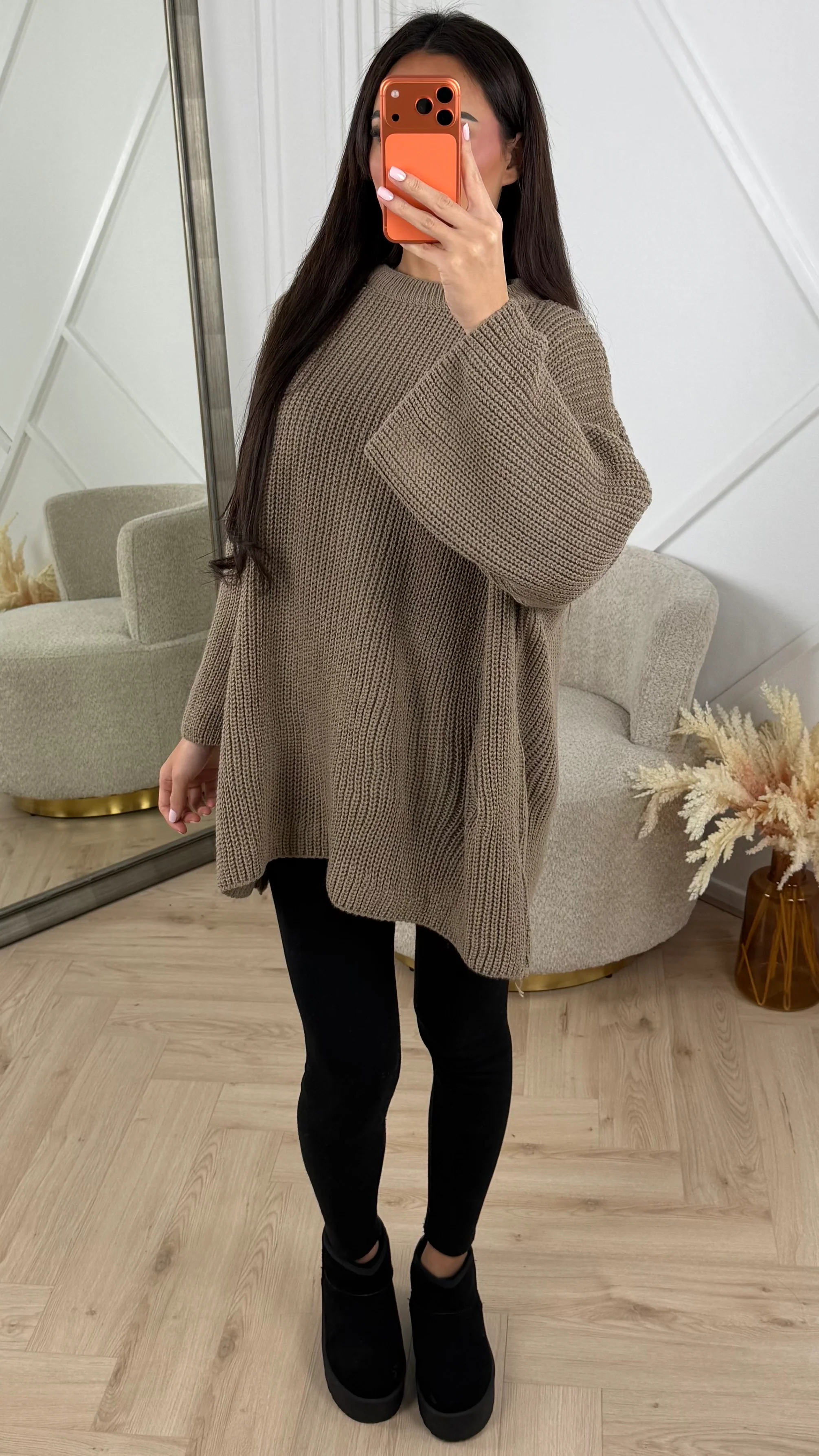 Oversized Gebreide Knit Trui - Image 4