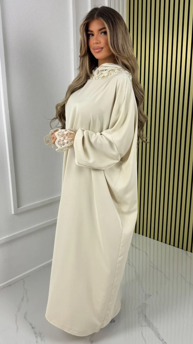 Oversized Headscarf Double Hood Laces Detail - Image 13