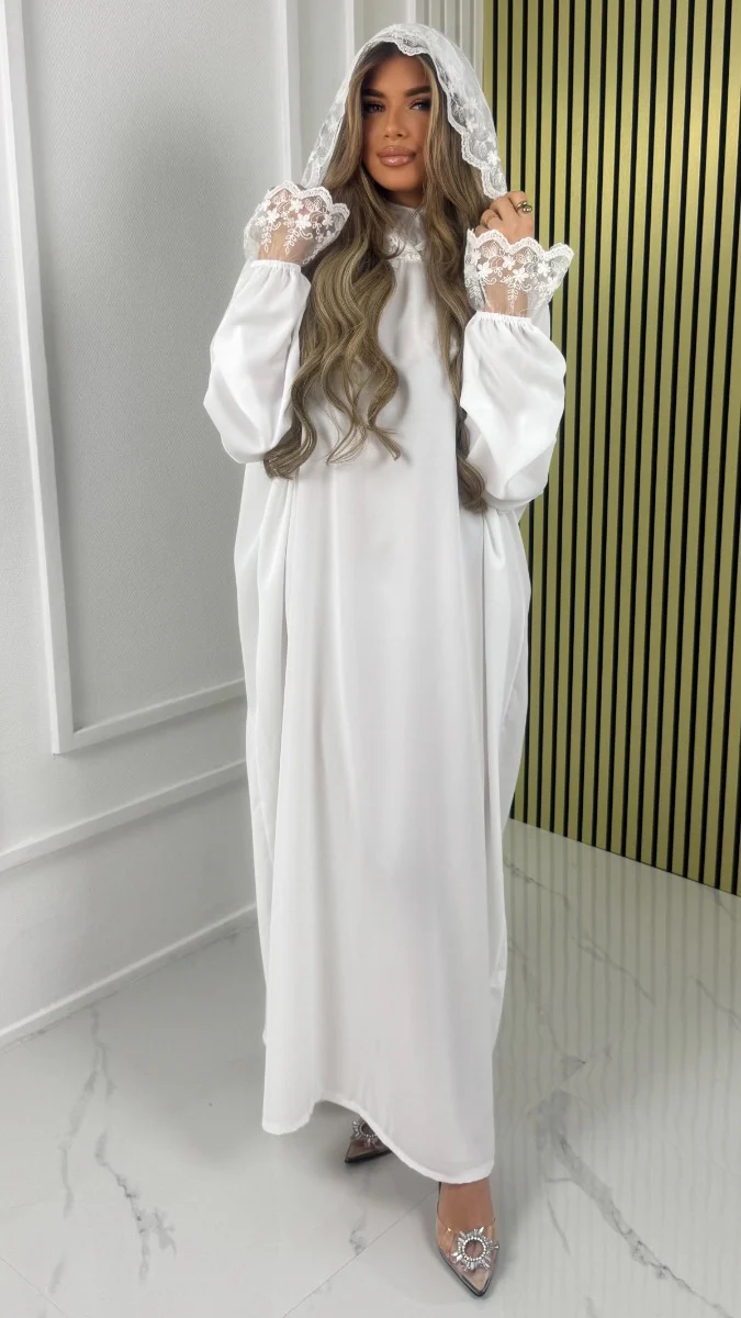 Oversized Headscarf Double Hood Laces Detail - Image 15