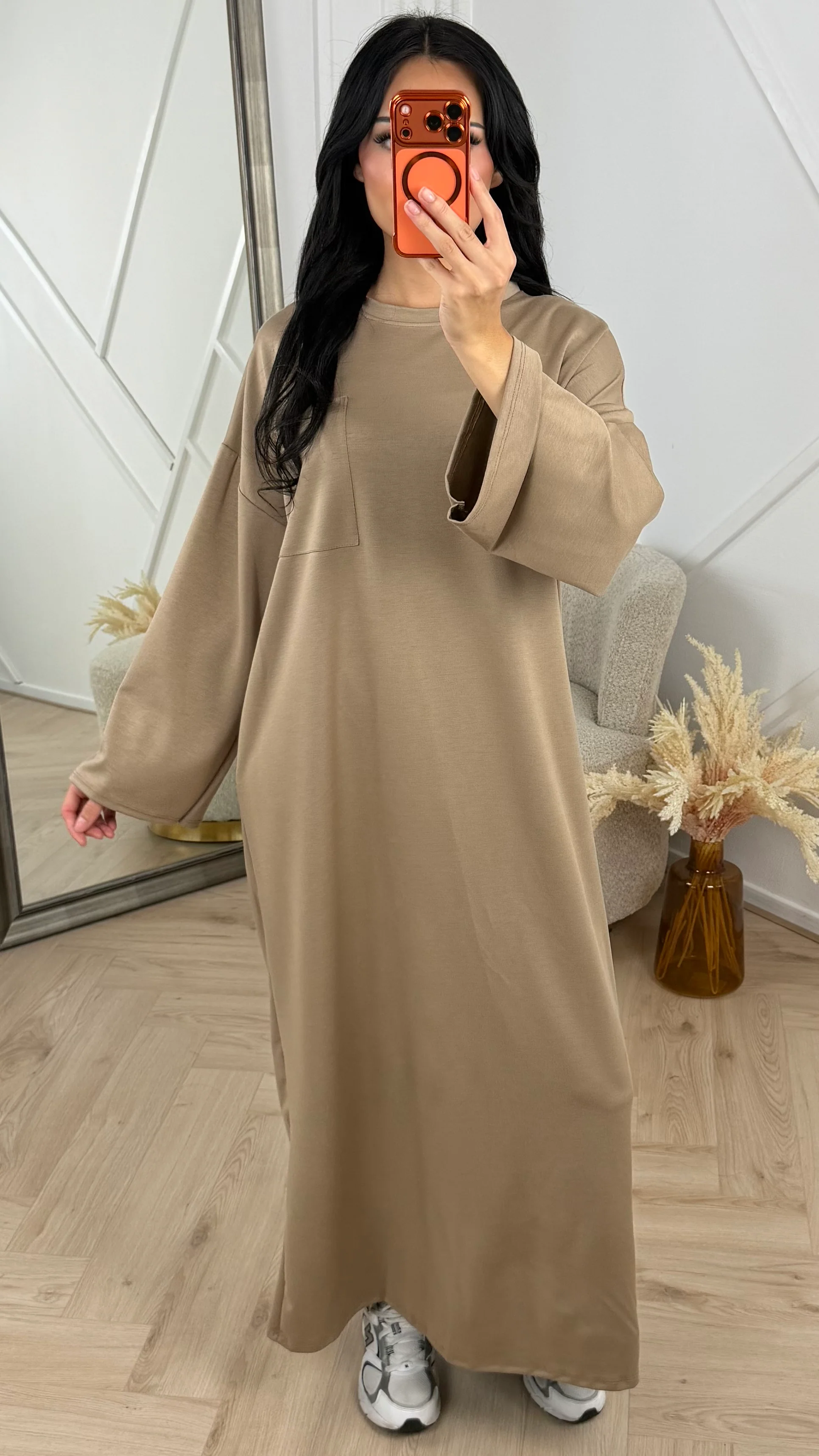 Oversized Maxi Jurk met Borstzak - Image 4