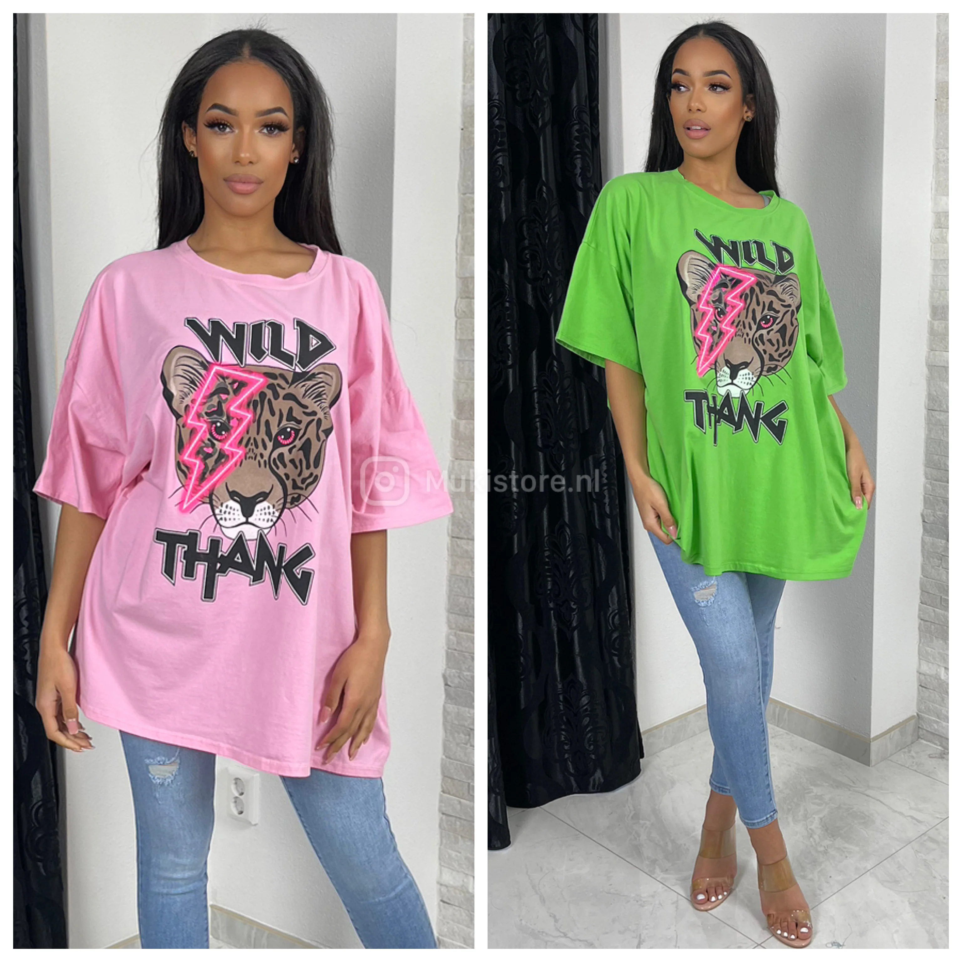Oversized T-shirt Wild Thang Tigre - Image 9