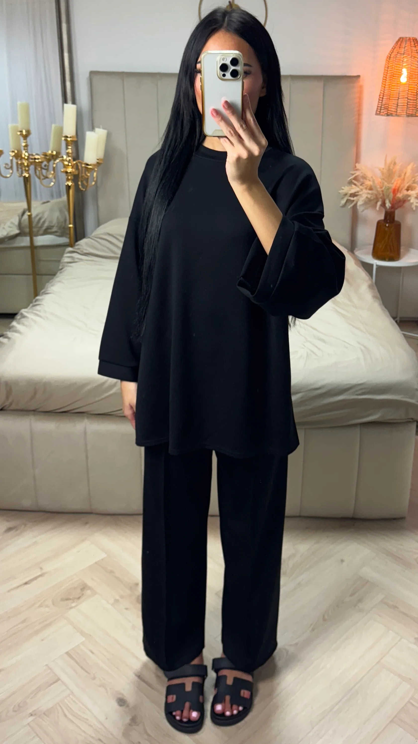 PRE ORDER Oversized Two-Piece Set met Wijde Mouwen WORDT 10-07 VERZONDEN