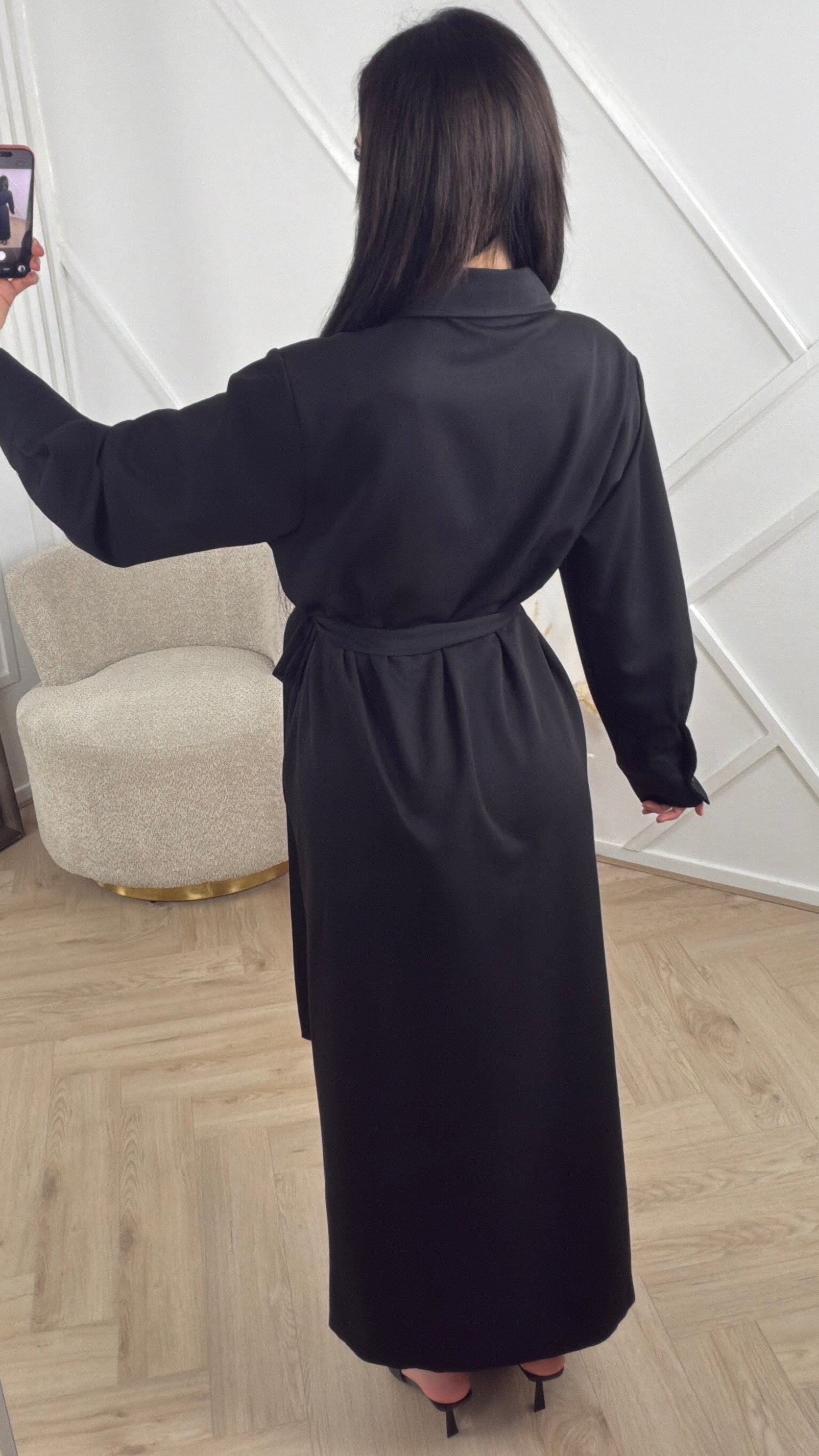 Overslag Maxi Jurk met Tailleceintuur - Image 4