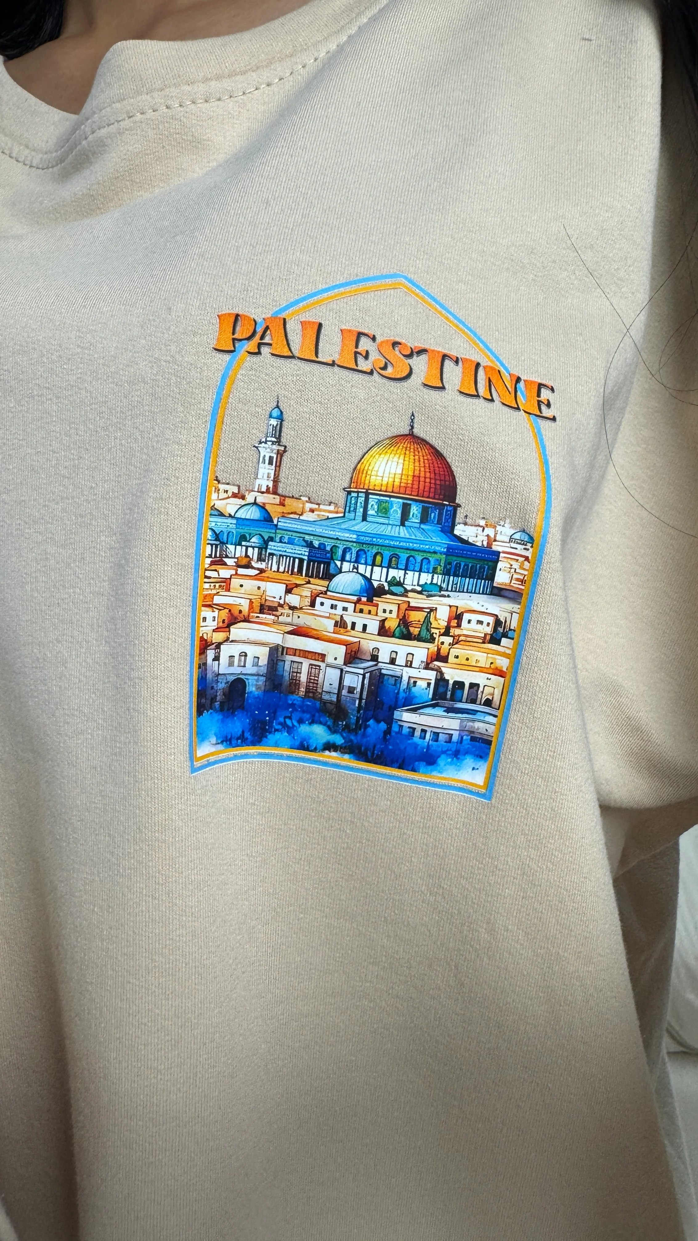 Palestine Oversized Terry Cotton T-shirt - Image 10