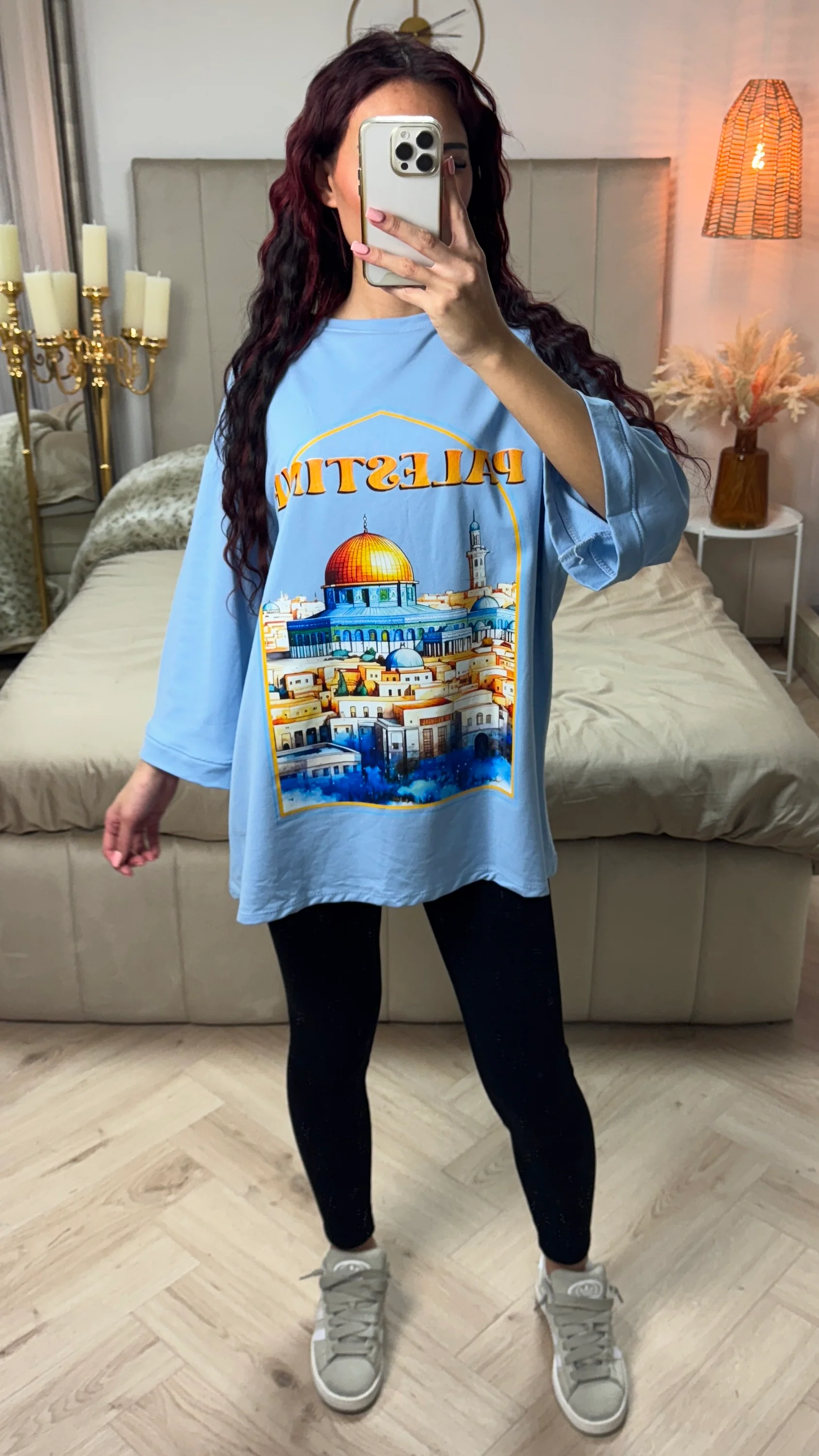 Palestine Oversized Terry Cotton T-shirt - Image 4