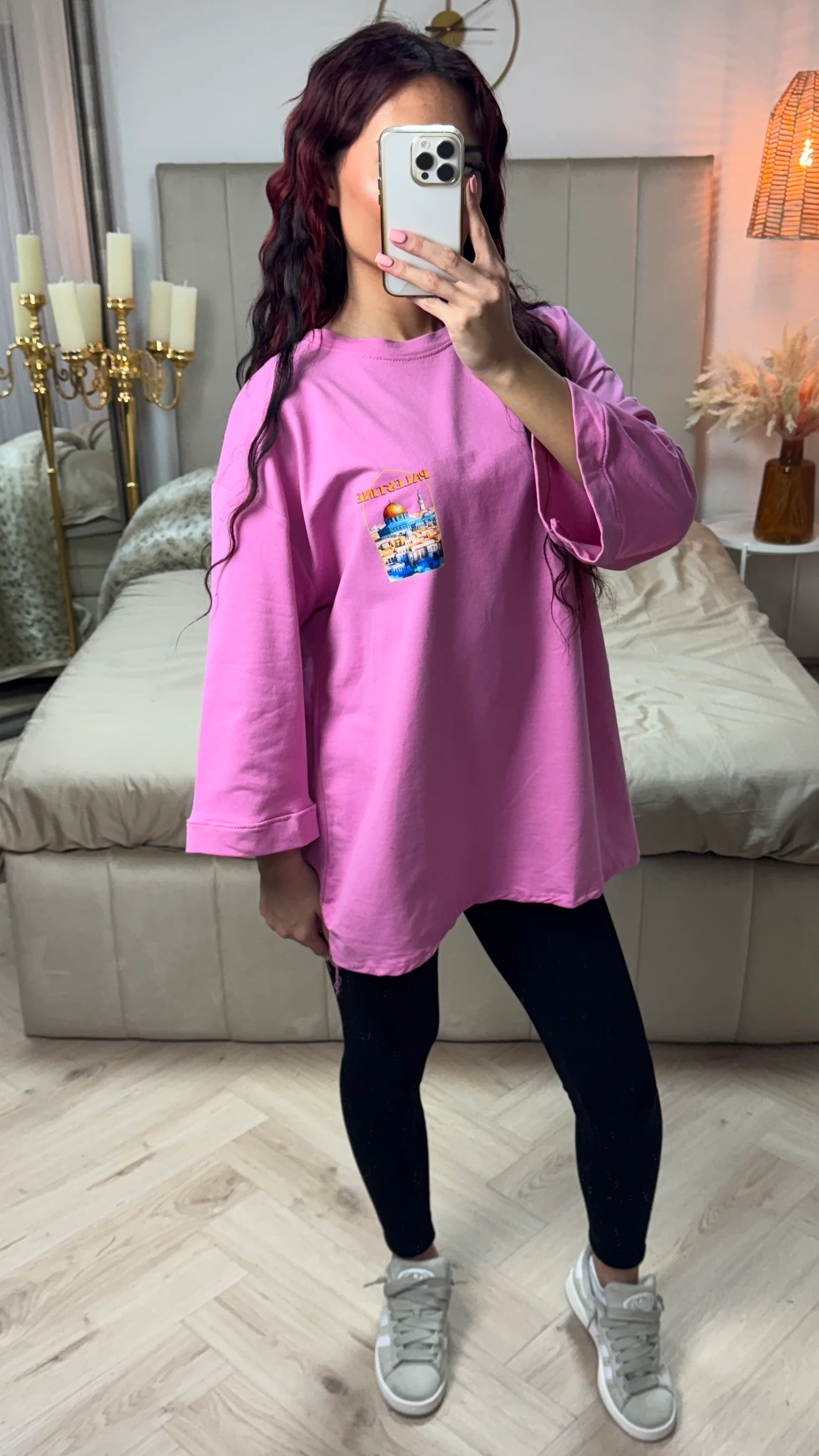 Palestine Oversized Terry Cotton T-shirt - Image 6