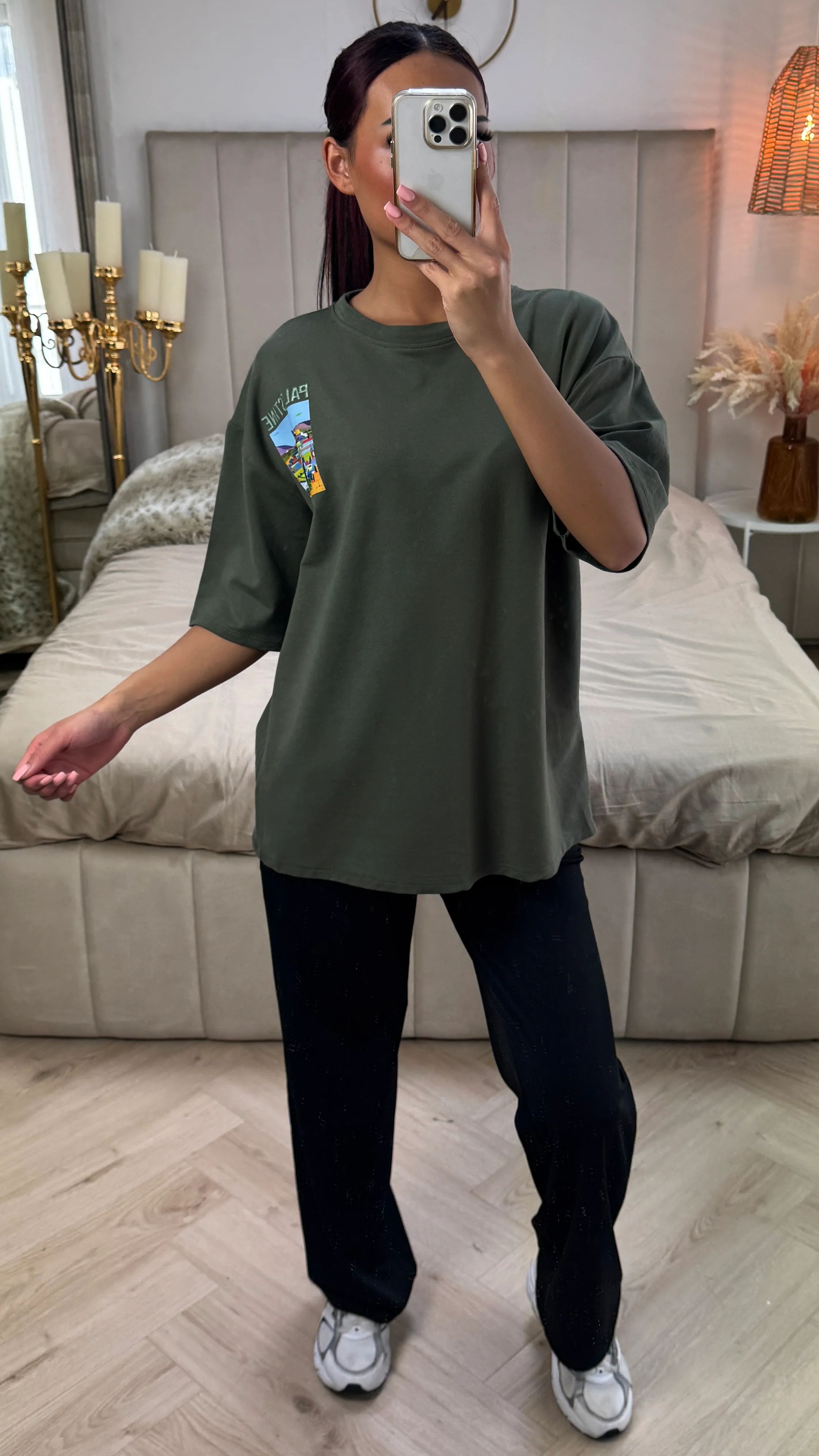 Palestine T-shirt Terry Cotton Oversized - Image 5