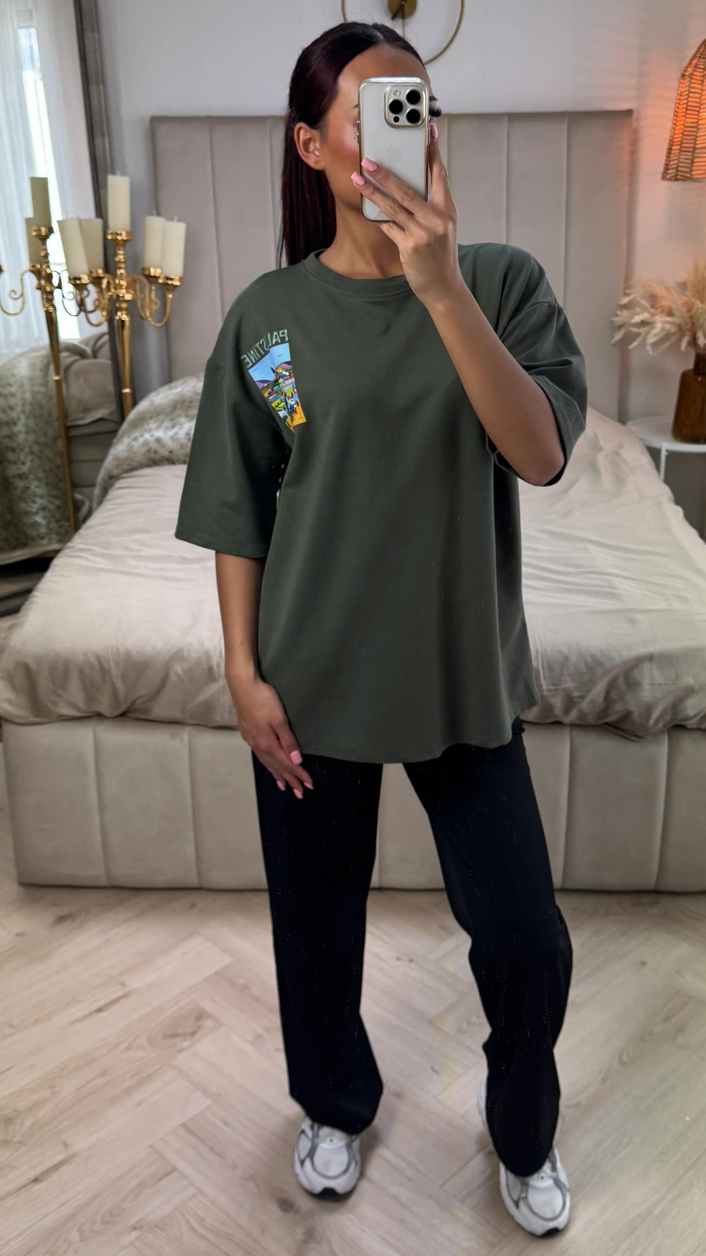Palestine T-shirt Terry Cotton Oversized - Image 6