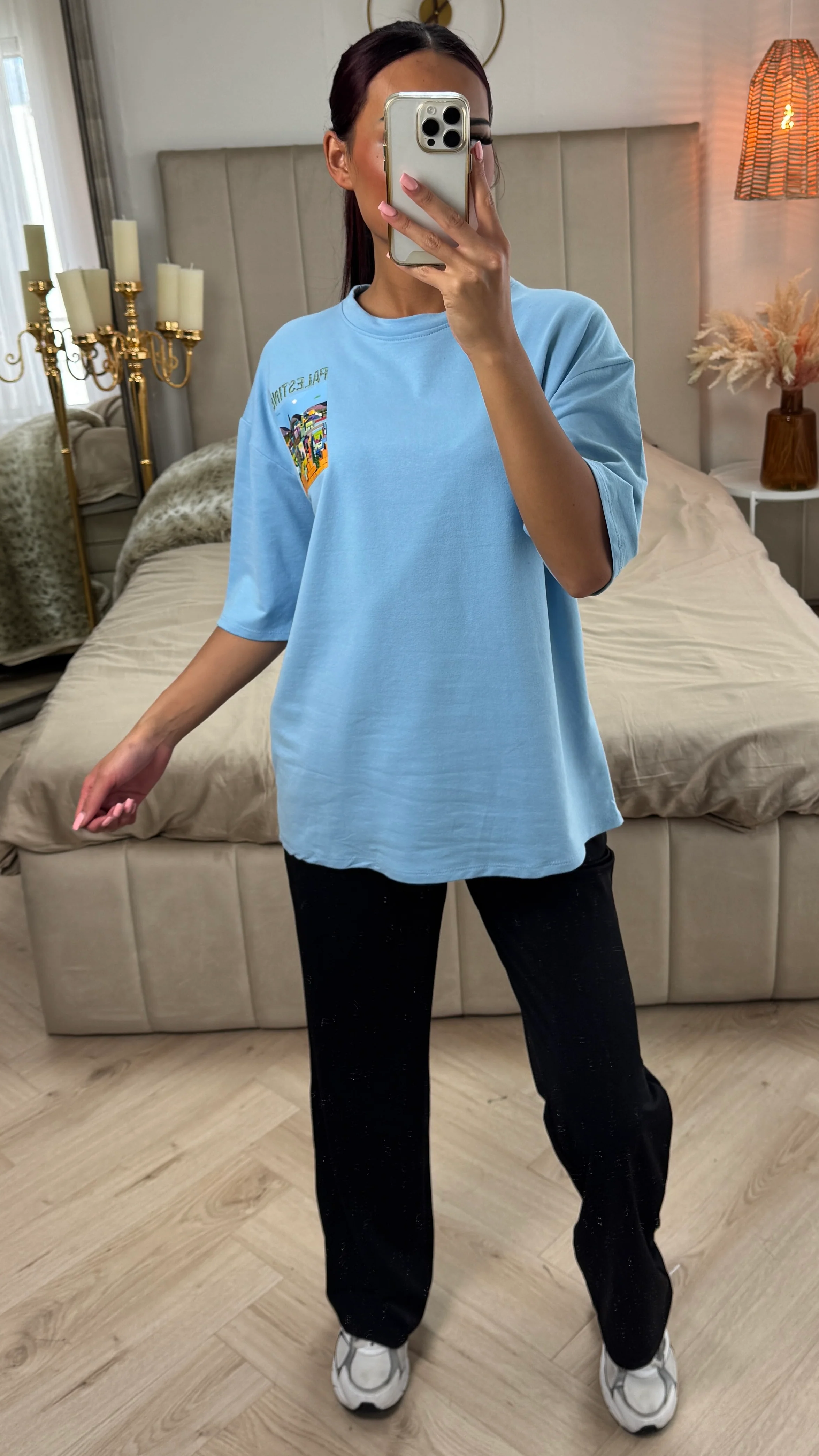 Palestine T-shirt Terry Cotton Oversized - Image 7