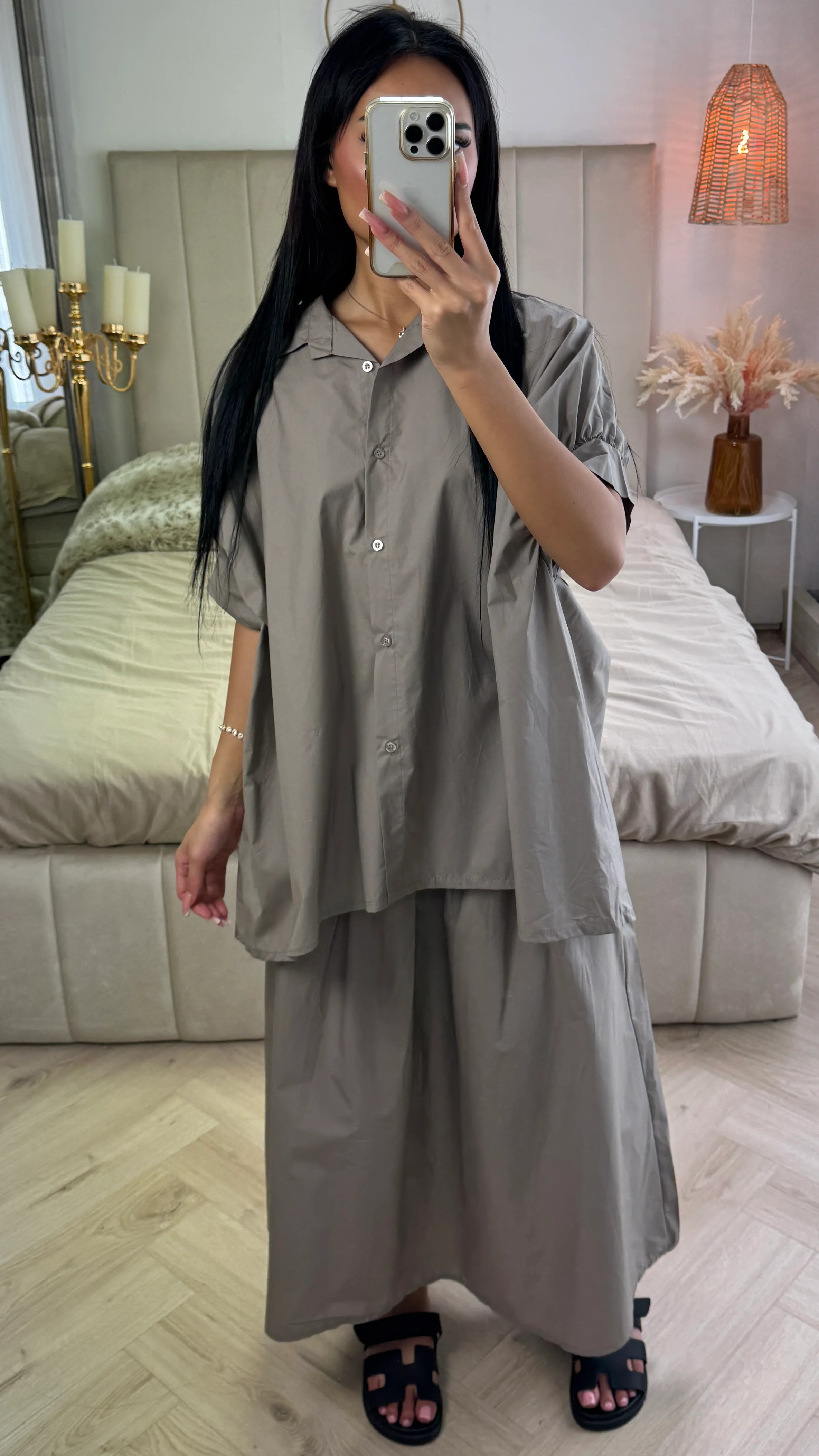 Perfect Oversized Blouse Skirt 2pcs Set - Image 6