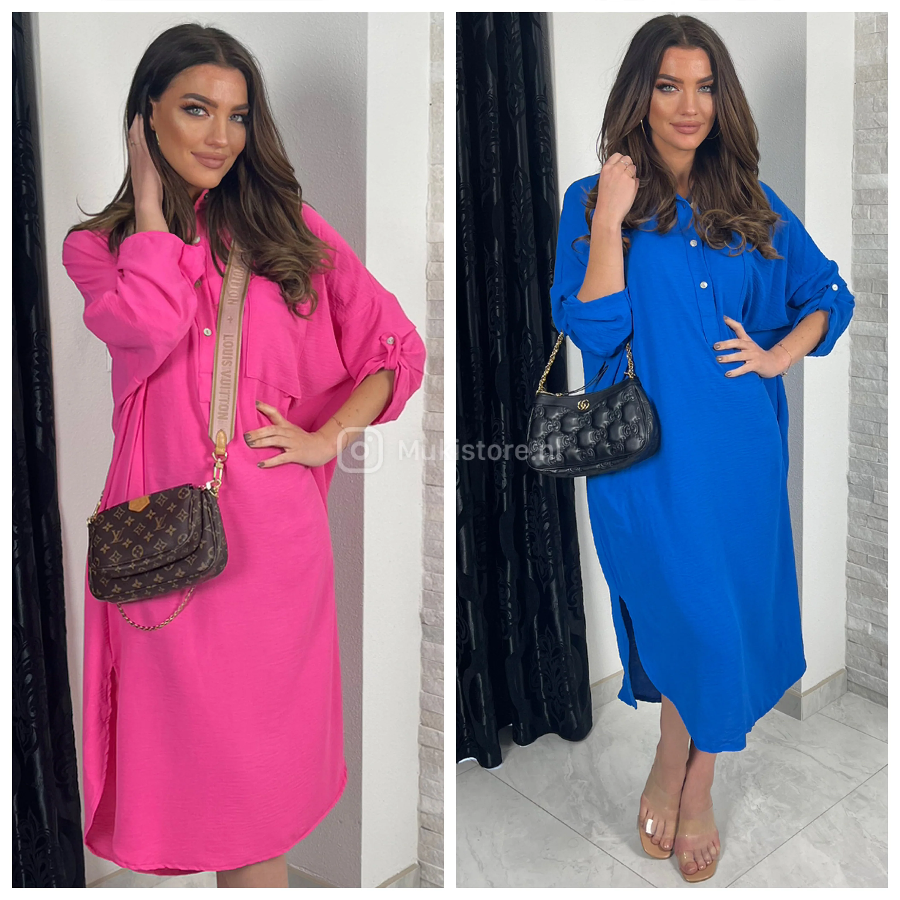 Perfect Summer Pocket Dress Oversized Buttons - Image 9