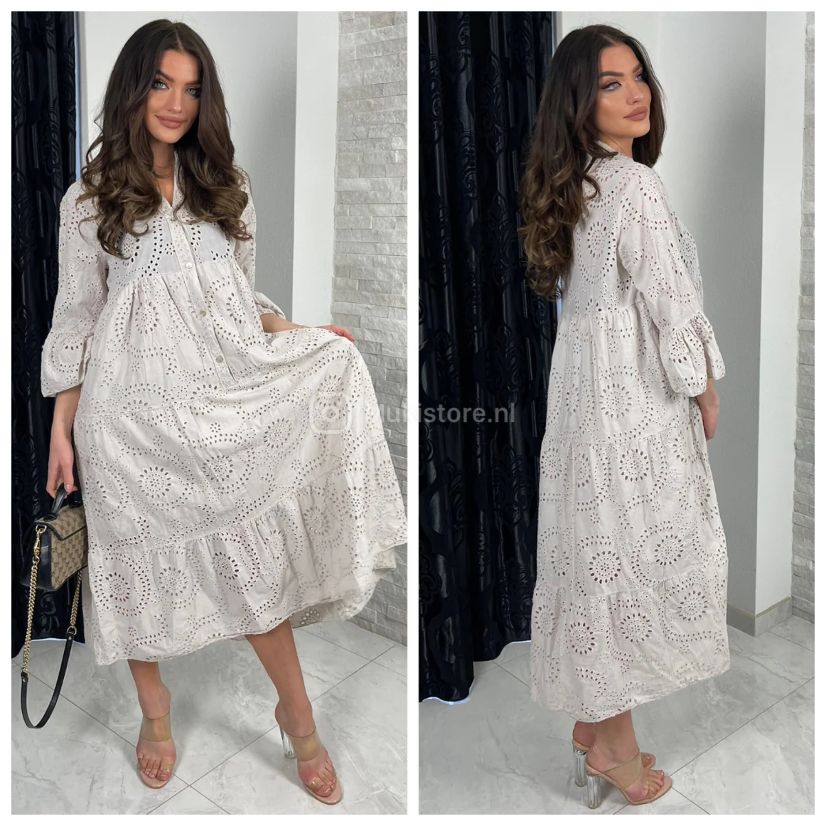 Premium Quality Anglaise Broderie Dress MADE IN ITALY - Image 3