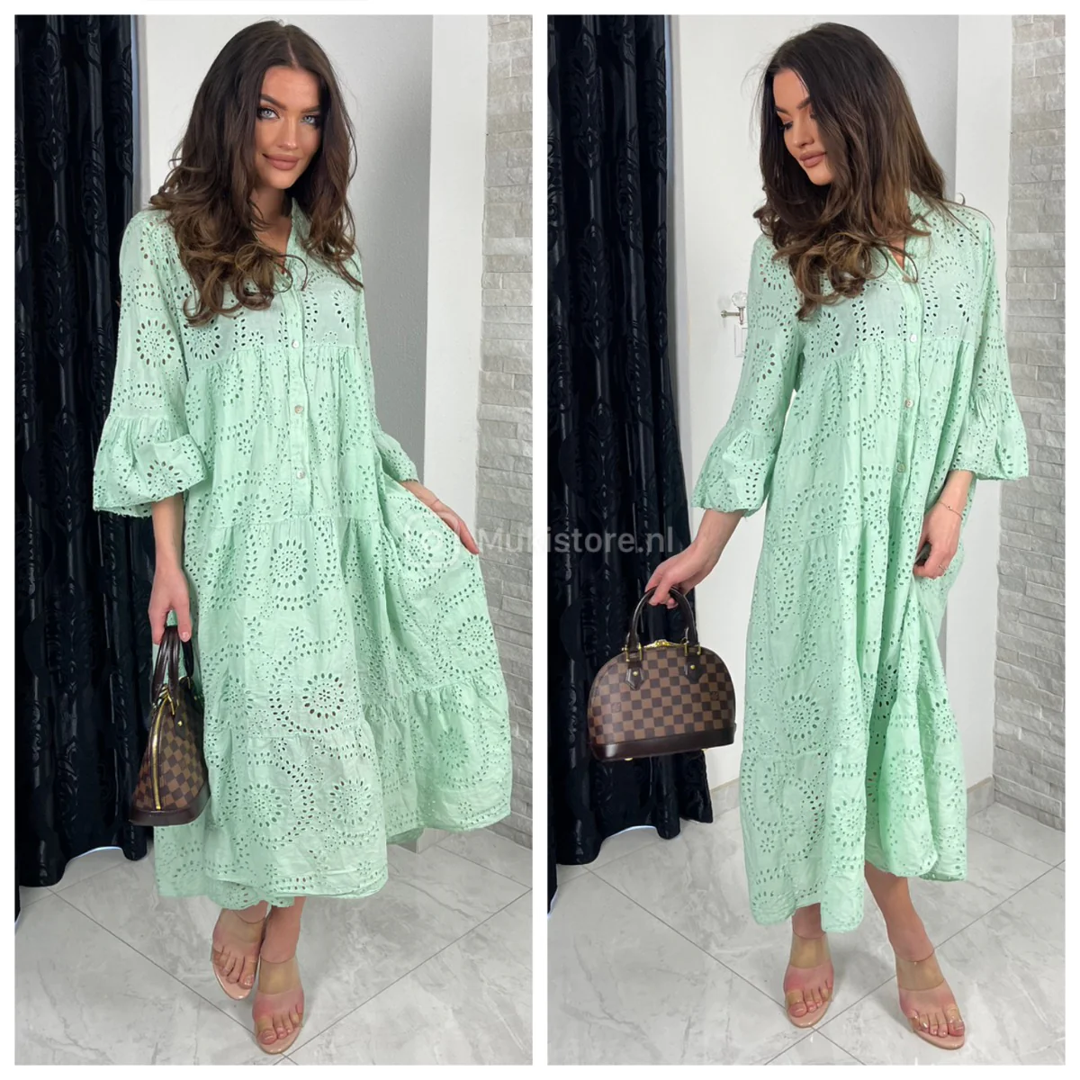 Premium Quality Anglaise Broderie Dress MADE IN ITALY - Image 4