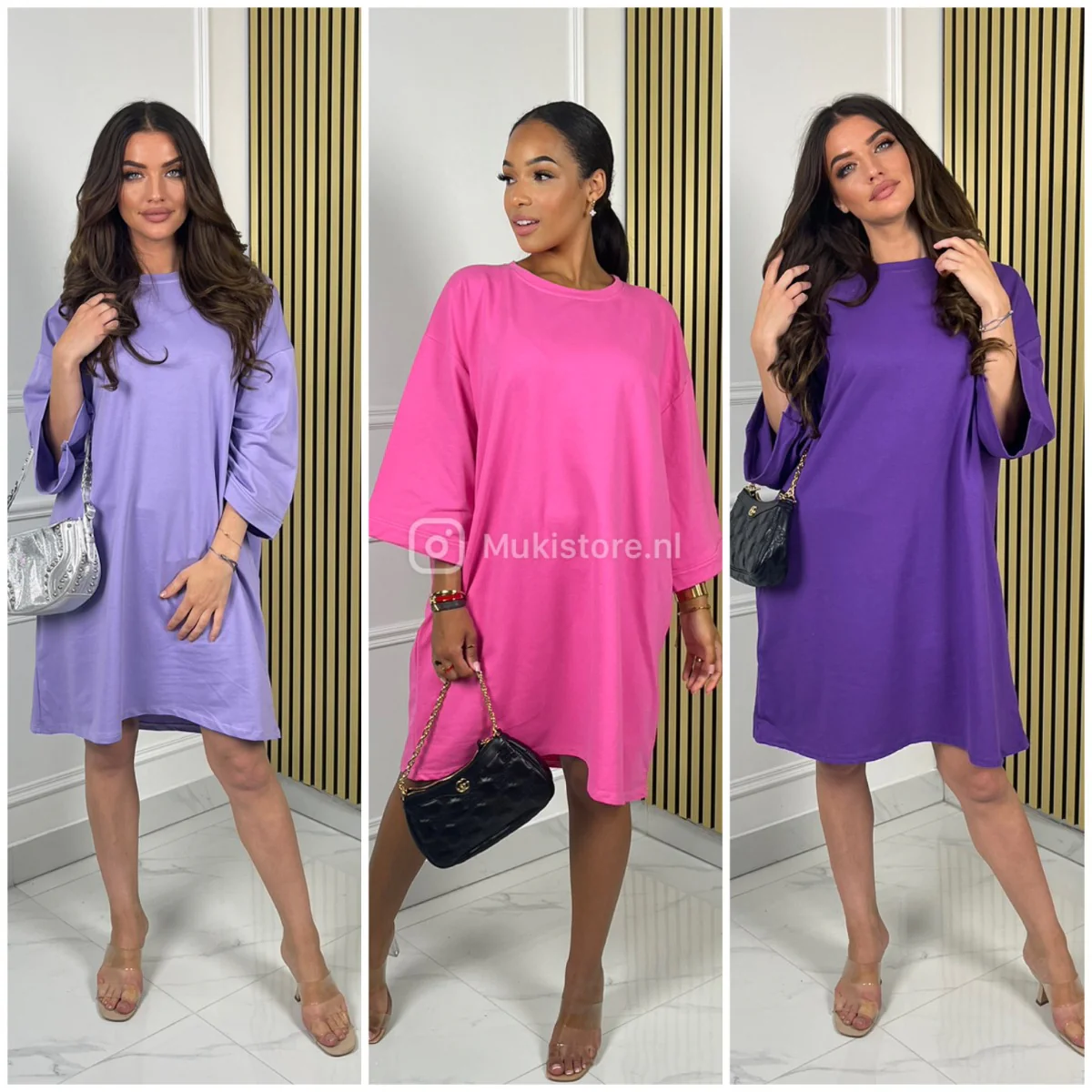 Premium Quality Basic Oversized Dress Terry Cotton 95cm - Image 17