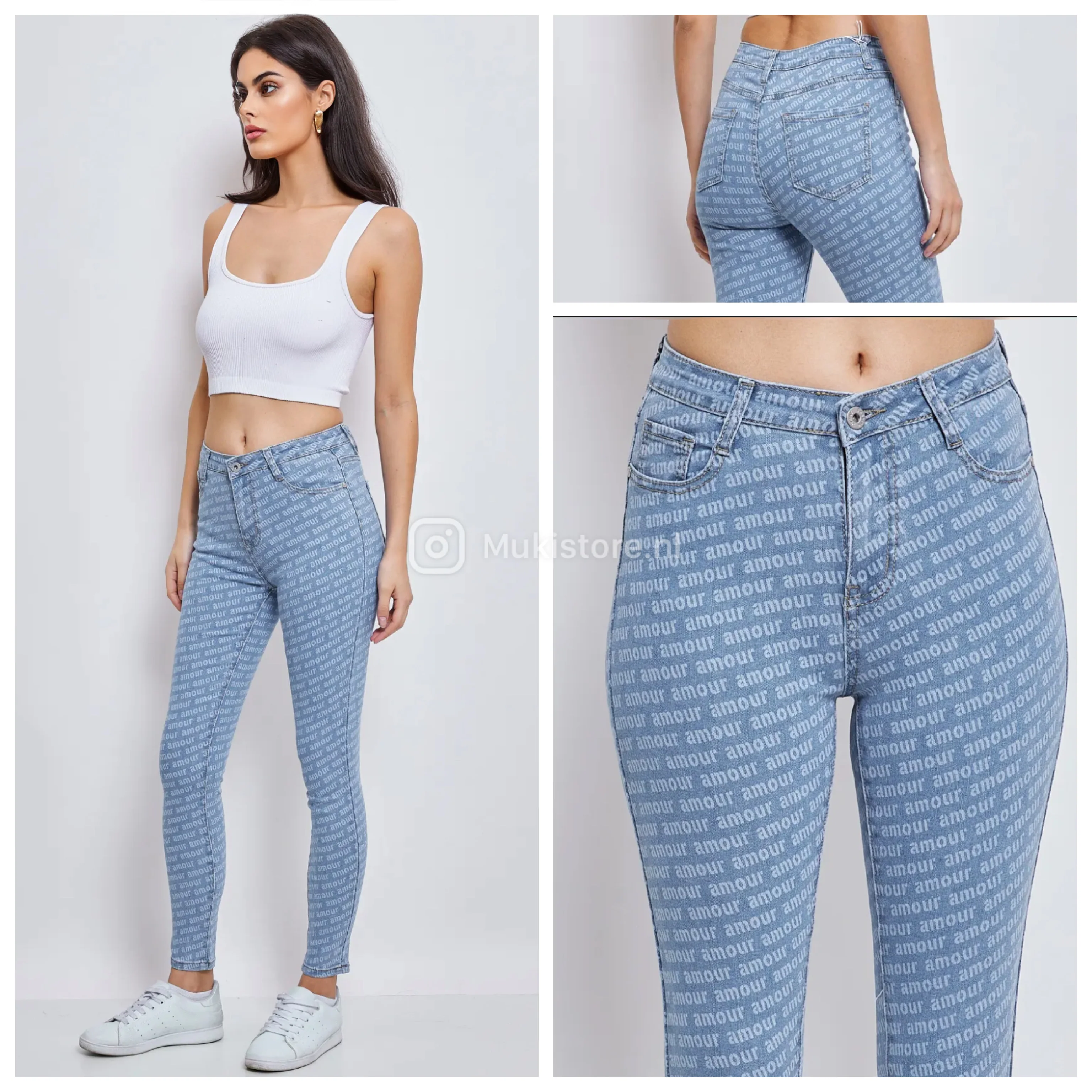 Premium Quality Stretch Amour Jeans 88219 - Image 6