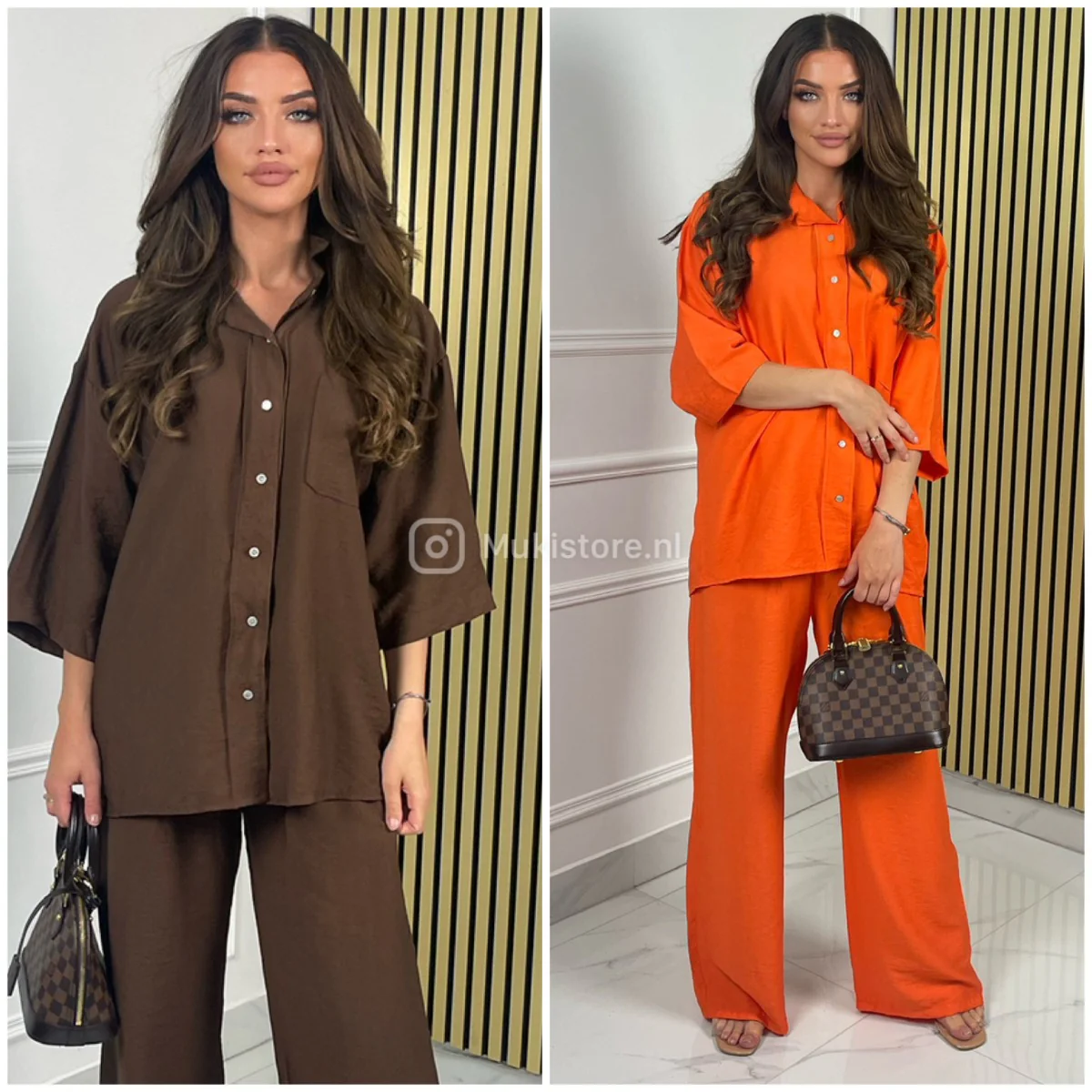 Premium Quality Summer Blouse Set Pocket Detail Wide Legs - Image 5