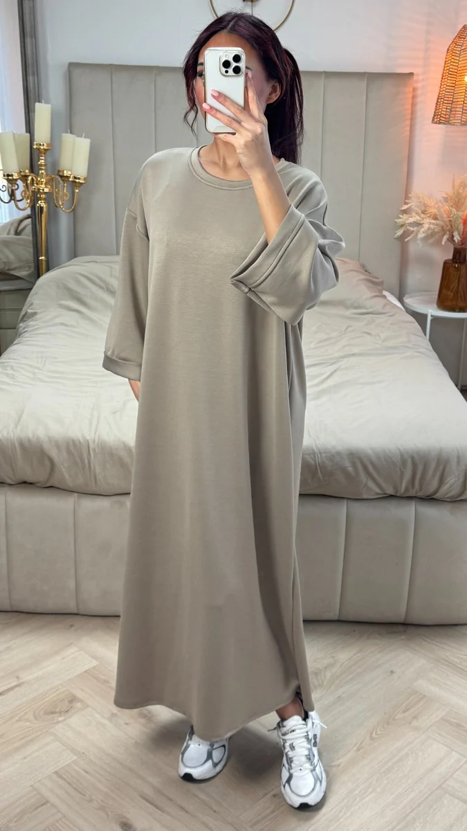 Premium Soft Material Round Neck Maxi - Image 14