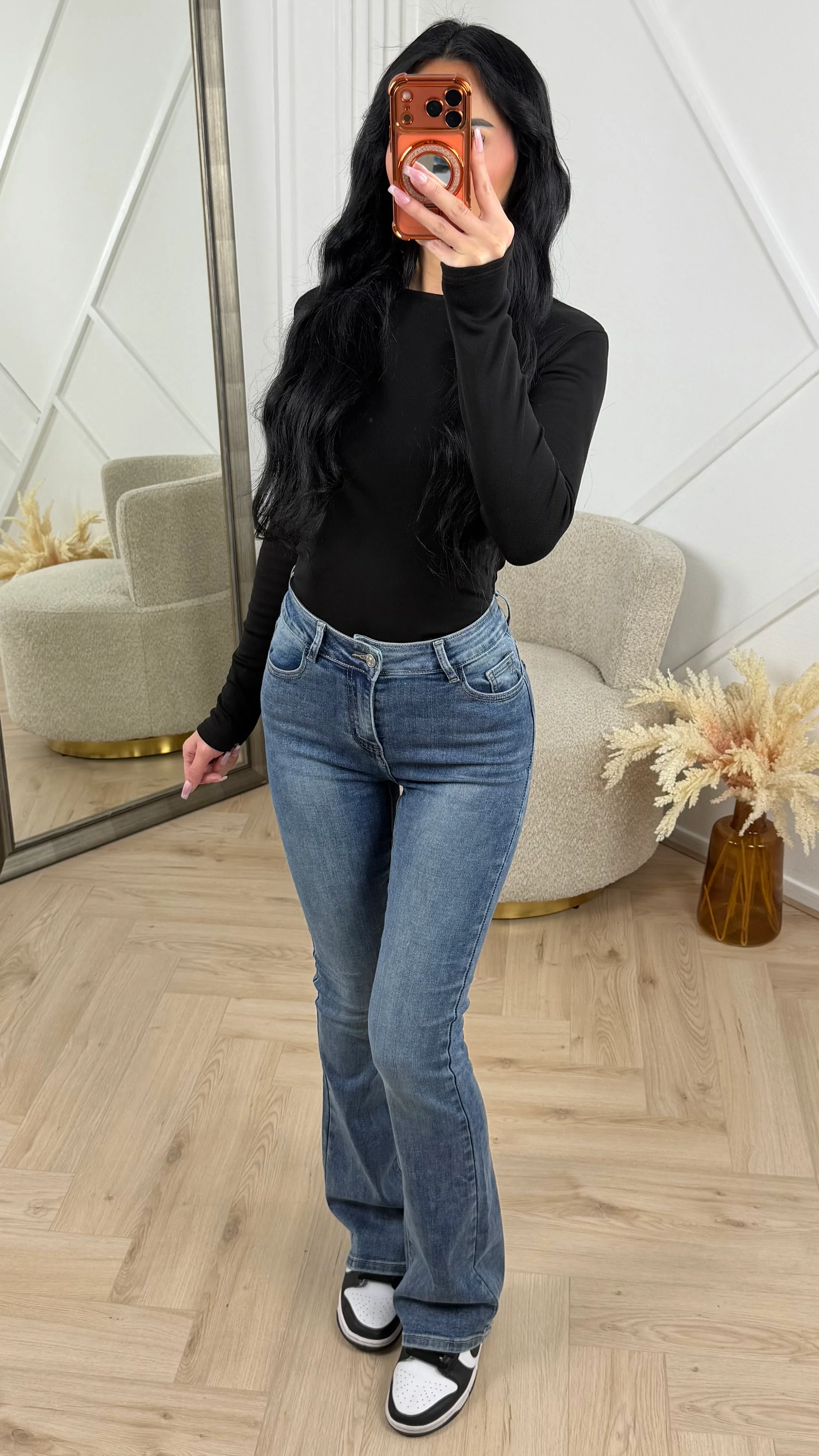 Premium Super Stretch Flared Jeans – H923 - Image 2