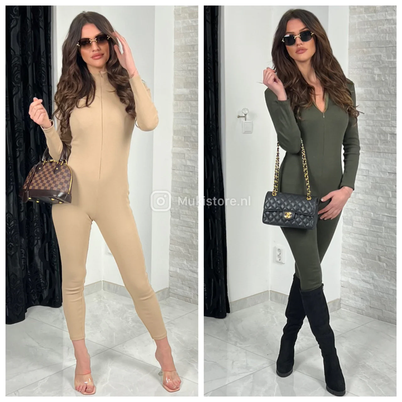 Ribbed Jumpsuit Zipper - Image 7