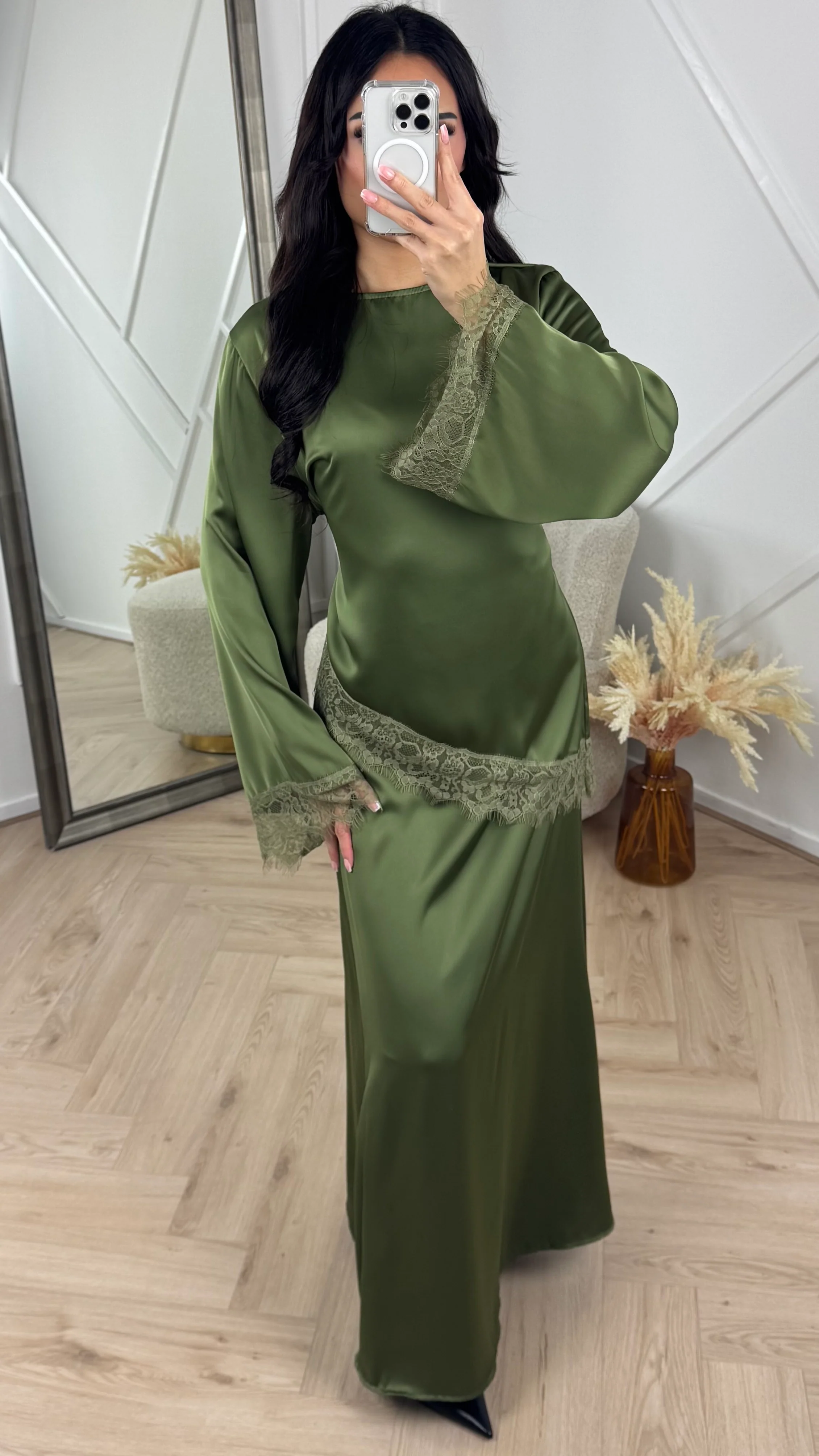 Satijnen 2-Piece Set met Kantdetails - Image 3
