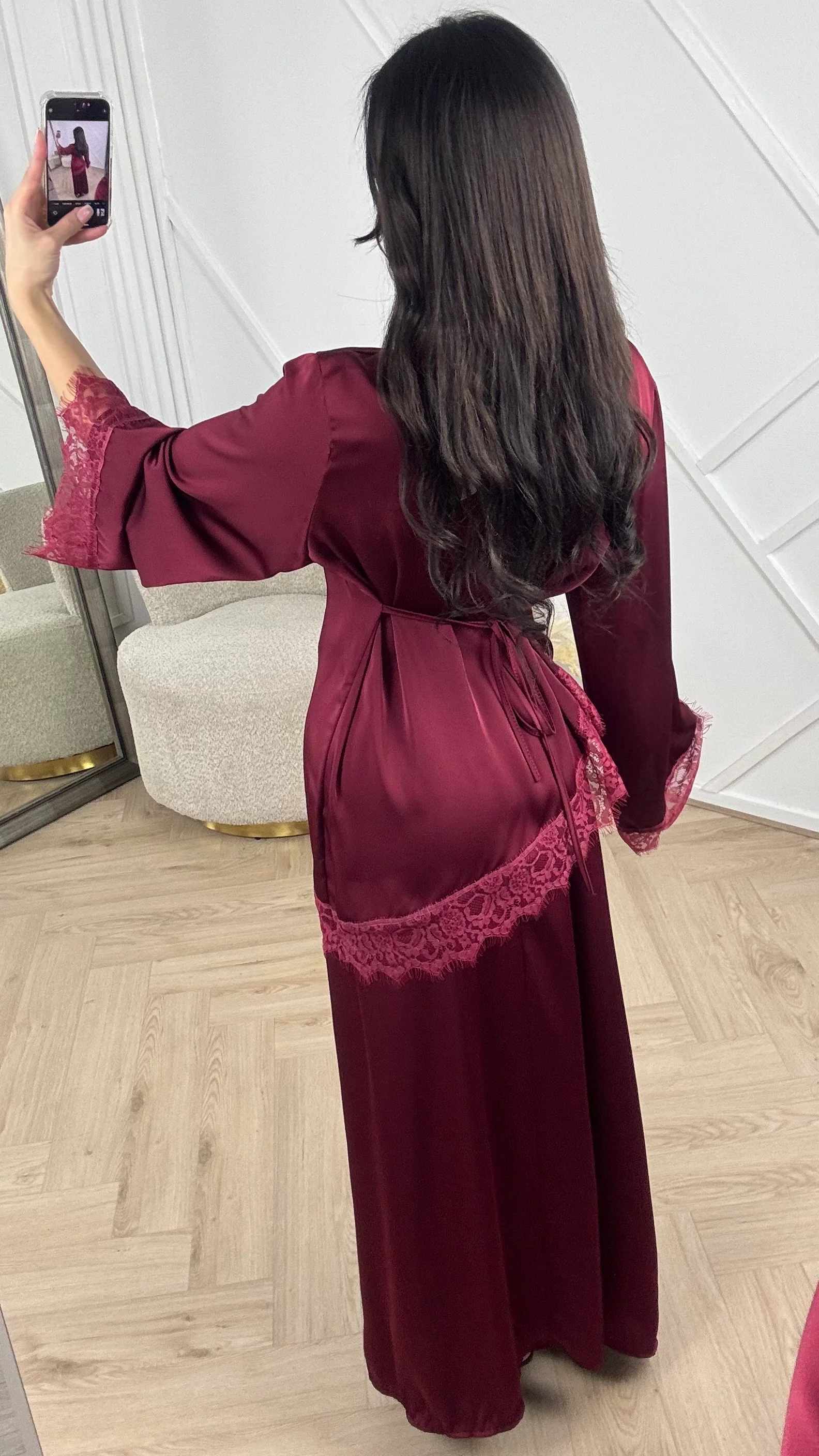 Satijnen 2-Piece Set met Kantdetails - Image 7