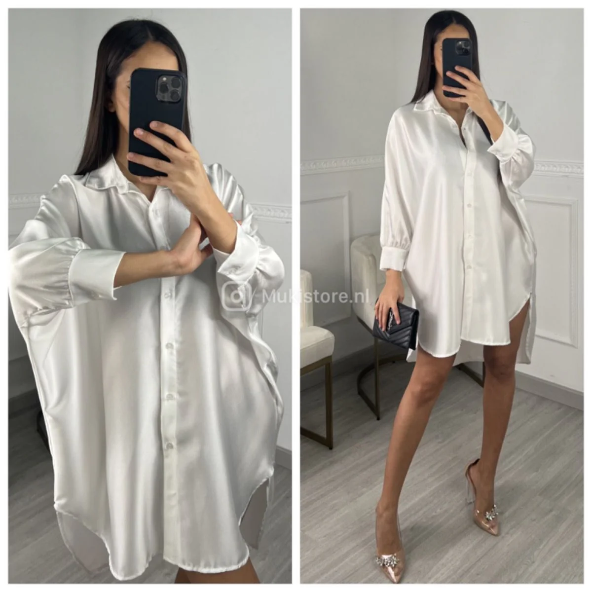Satin Oversized Blouse Bestseller - Image 14