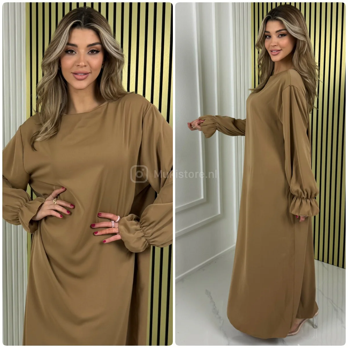Simple Ruffle Sleeve Dress - Image 7