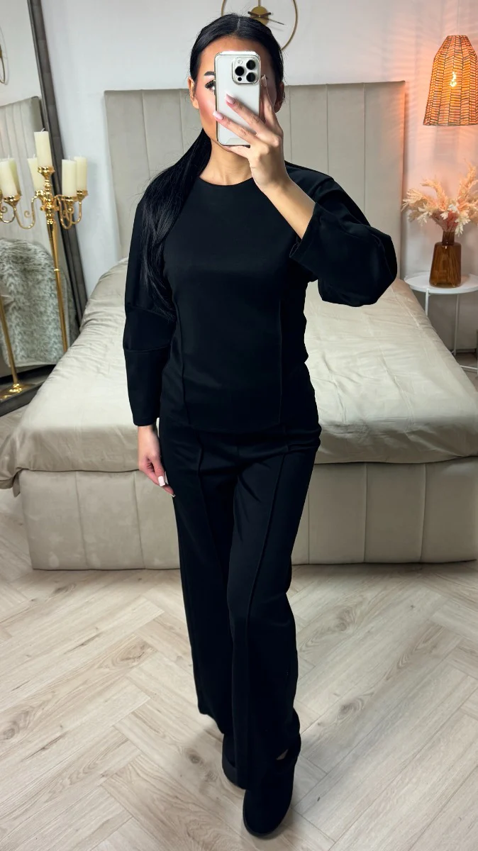 Slim Fit Essential Soft Material Set Seam Details - Image 12