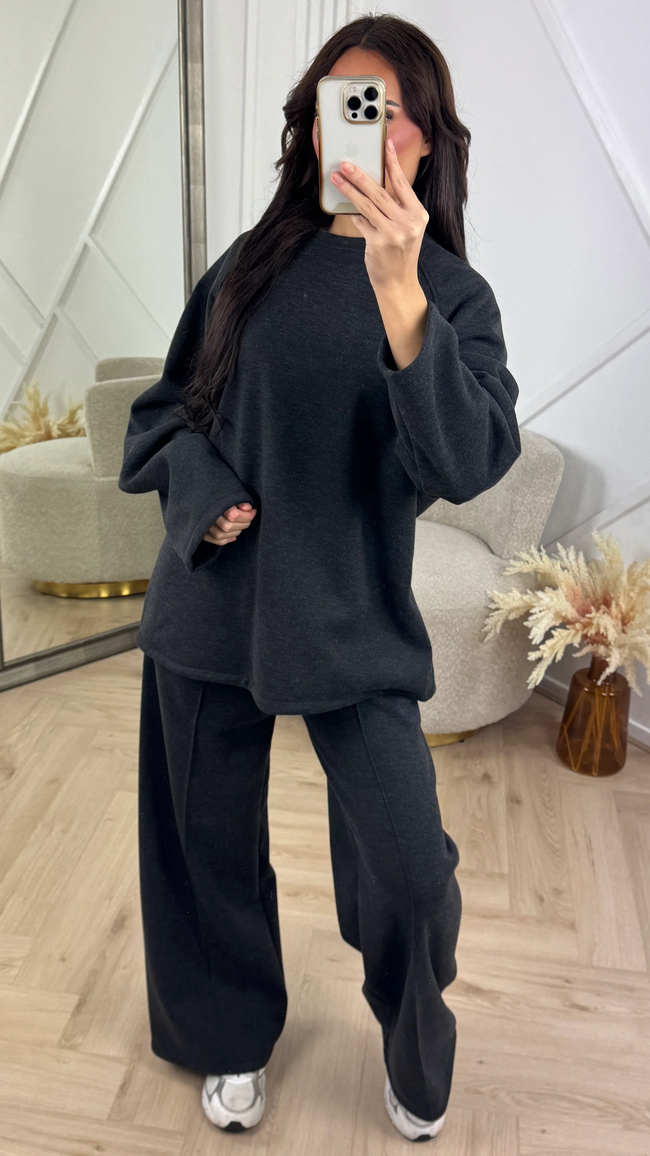 Soft Fleece Two-Piece Set met Wide-Leg Broek - Image 4