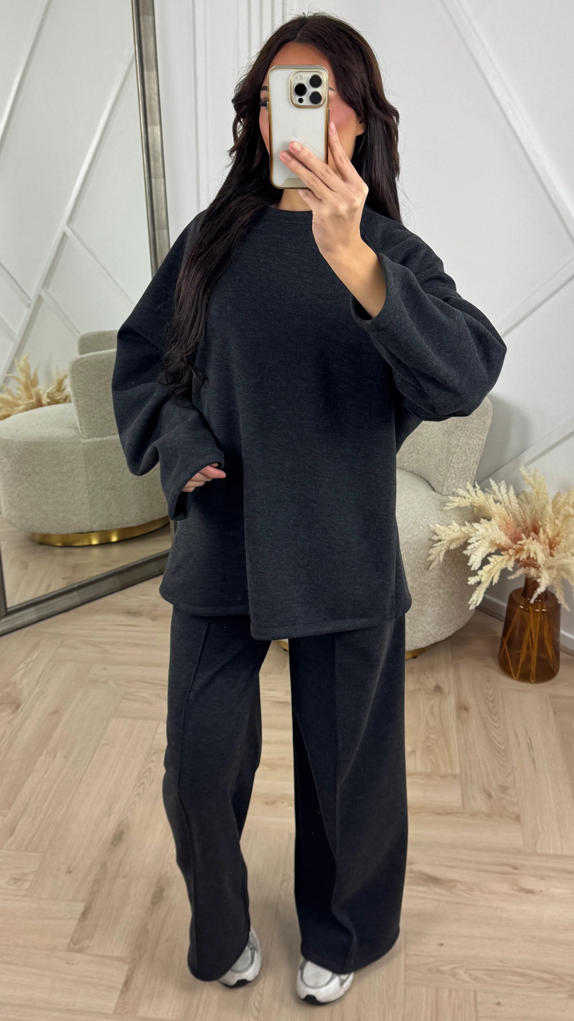 Soft Fleece Two-Piece Set met Wide-Leg Broek - Image 6