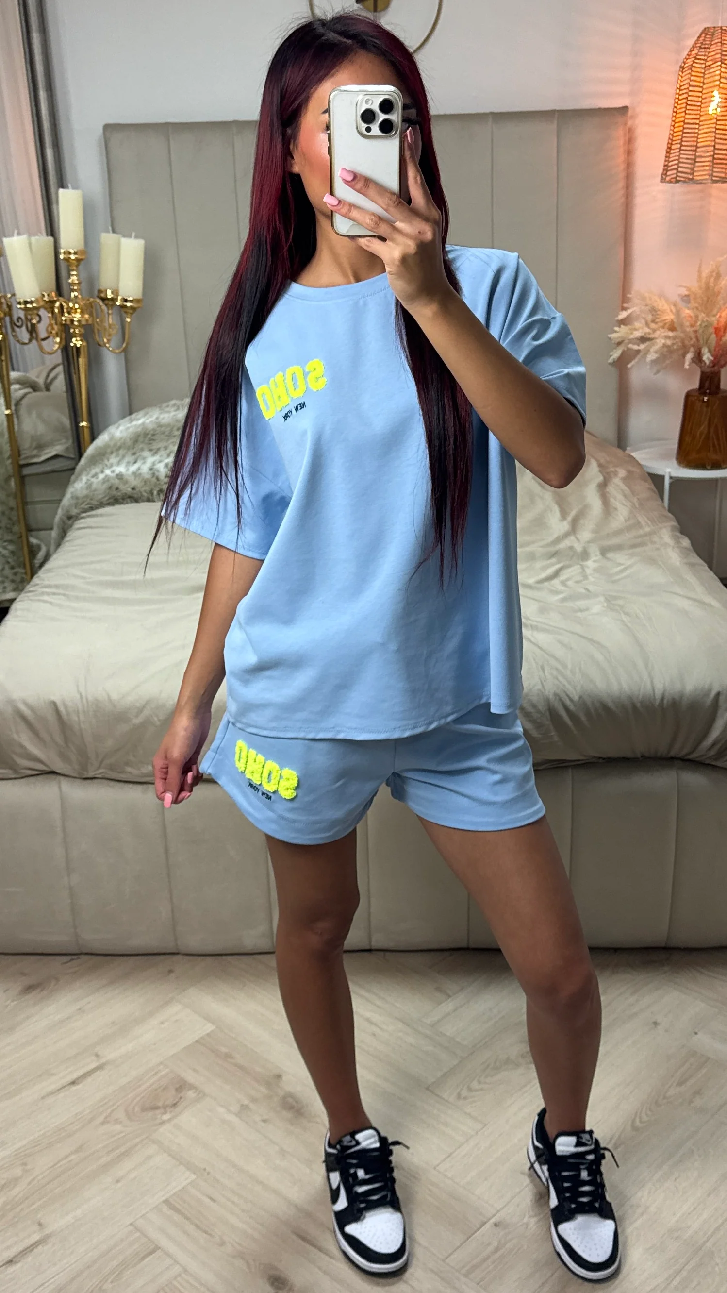 Soho NY Soft Material Tee+Shorts Set - Image 10