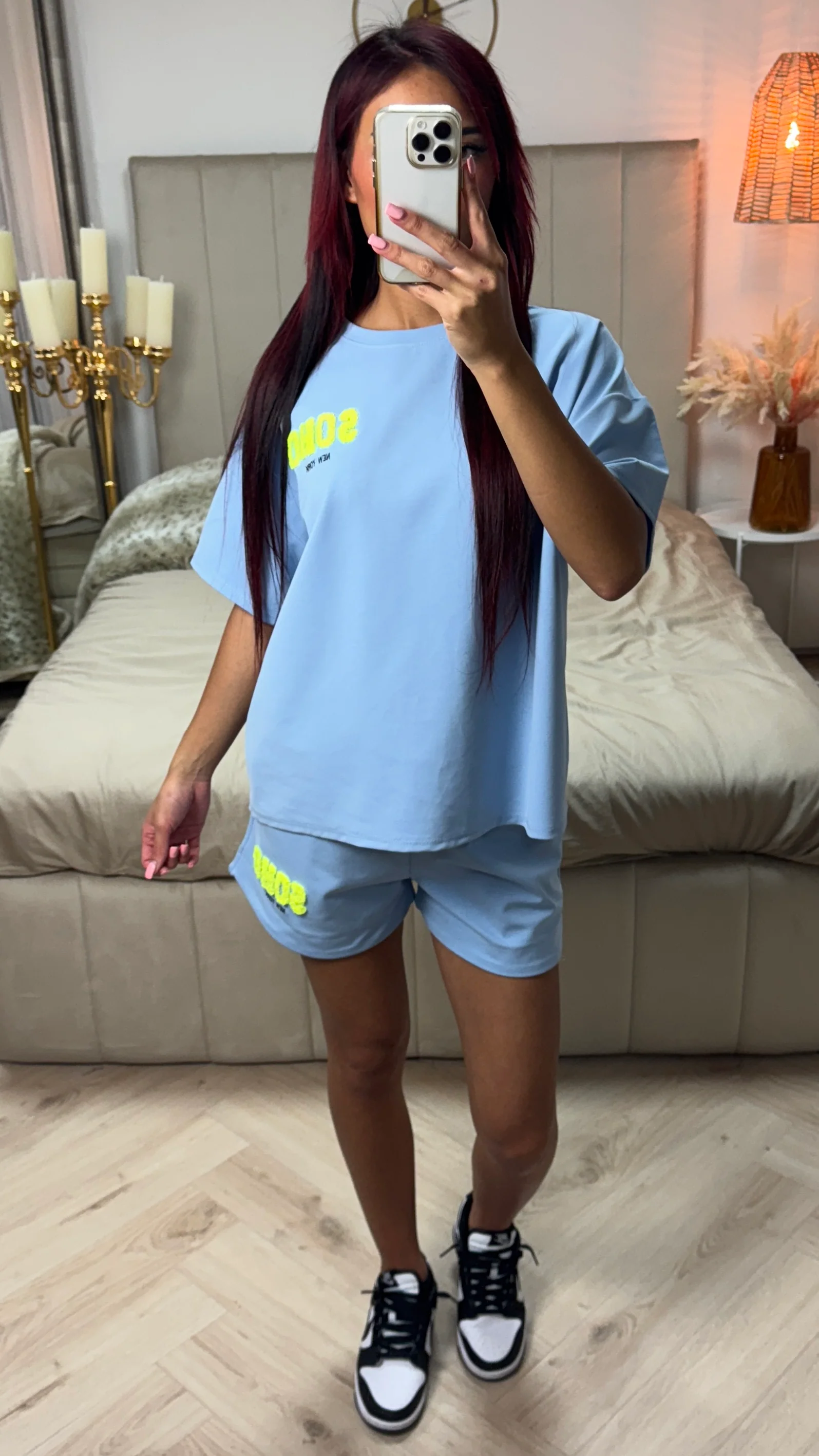 Soho NY Soft Material Tee+Shorts Set - Image 11