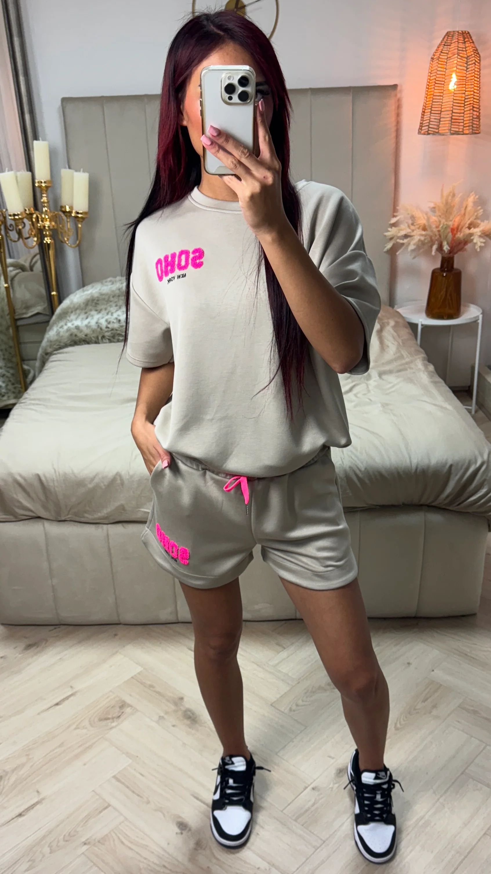 Soho NY Soft Material Tee+Shorts Set - Image 12