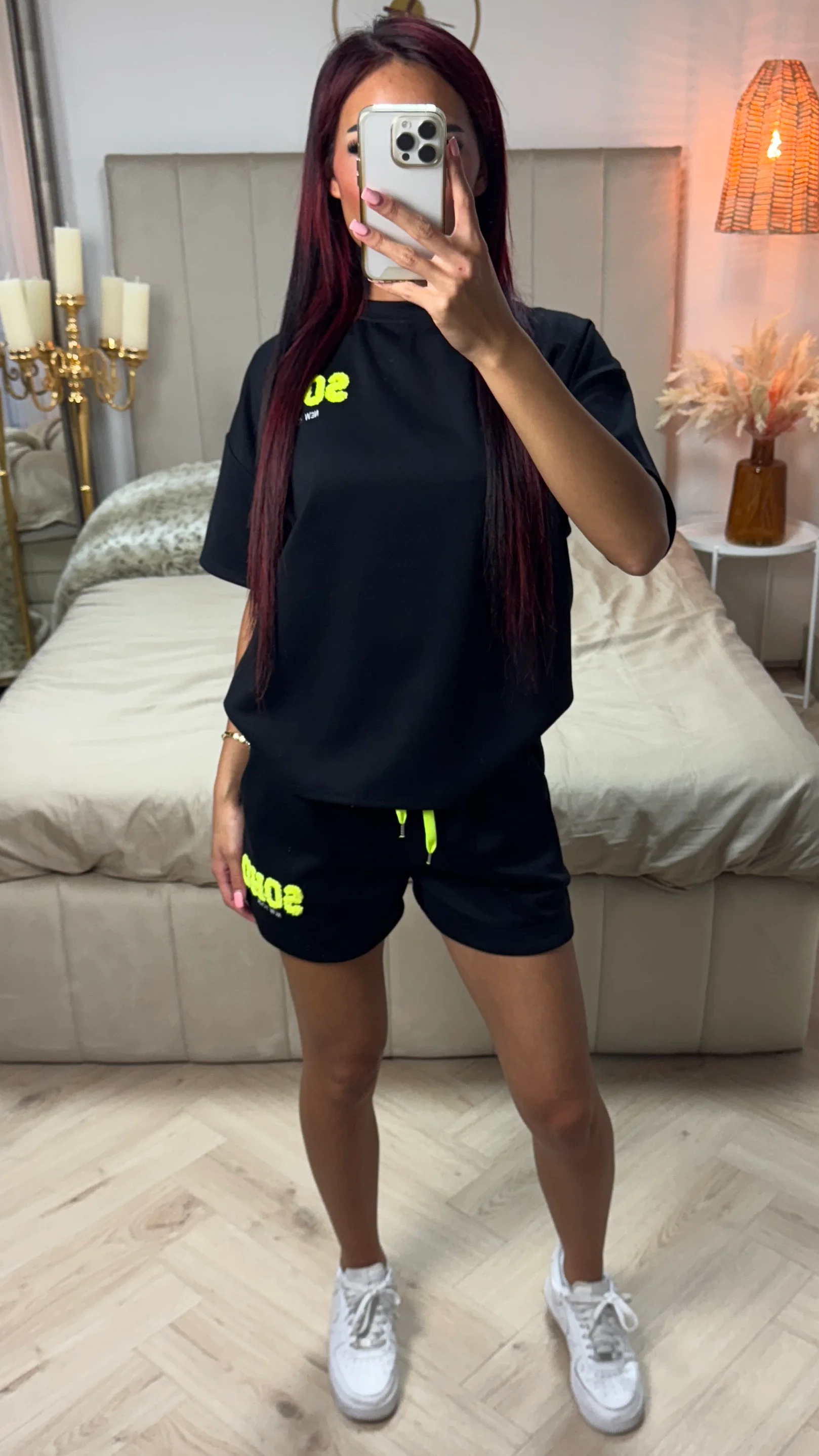 Soho NY Soft Material Tee+Shorts Set - Image 3