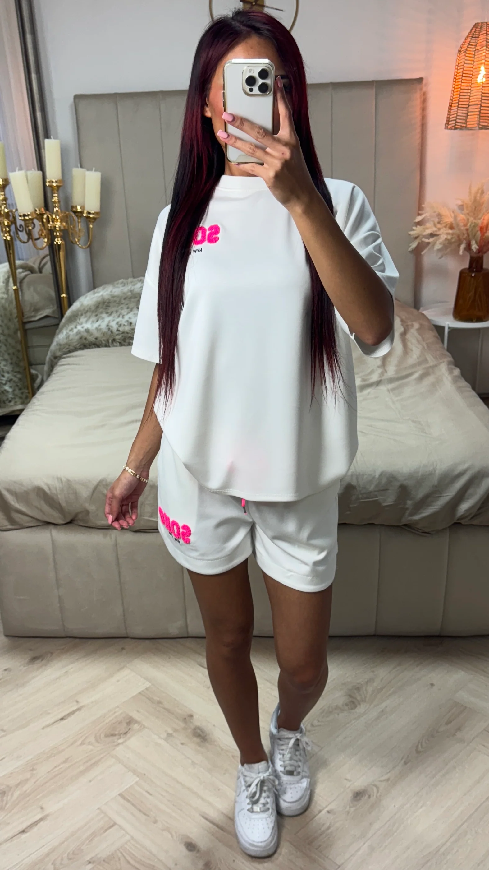 Soho NY Soft Material Tee+Shorts Set - Image 4