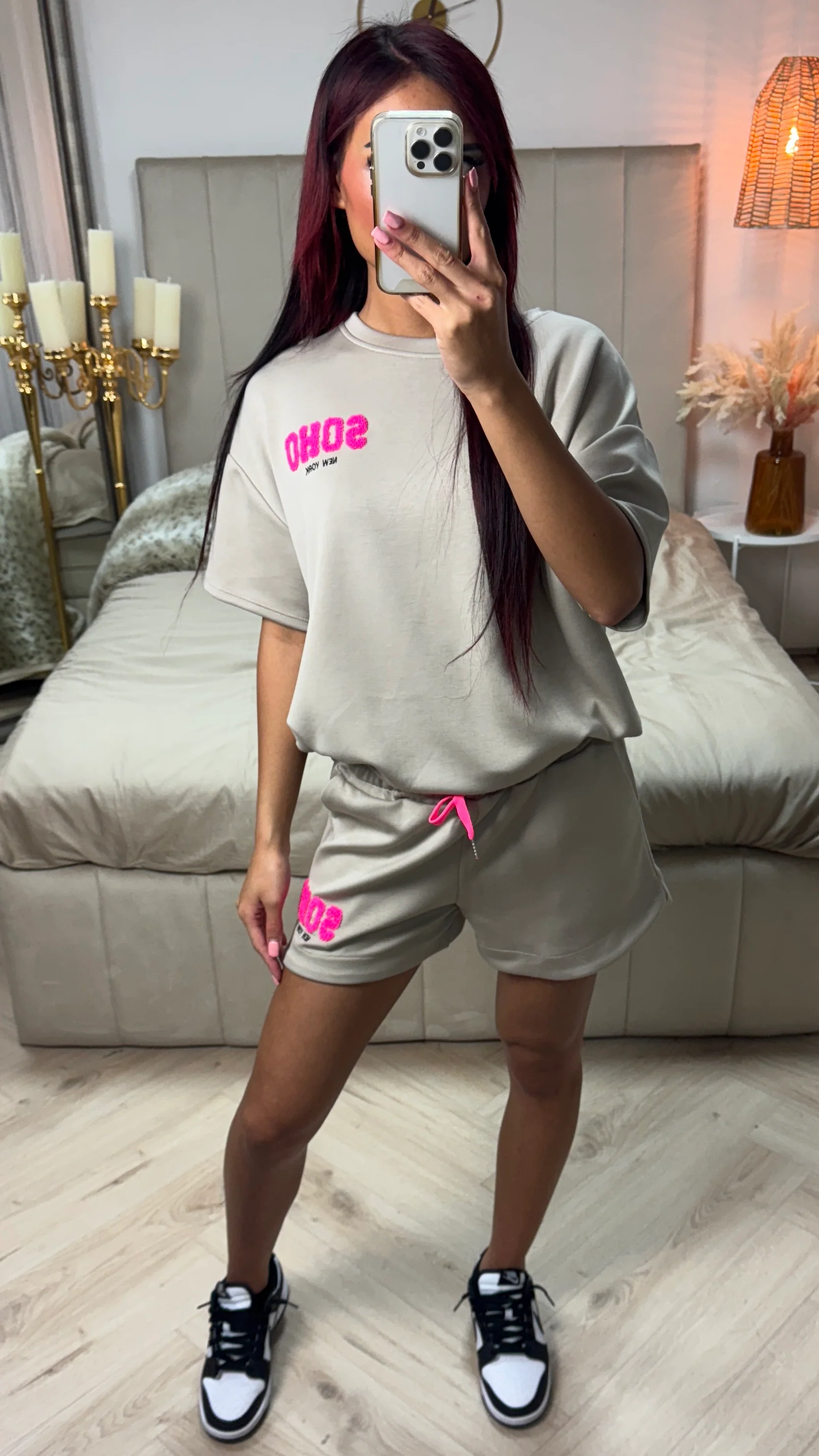 Soho NY Soft Material Tee+Shorts Set - Image 7