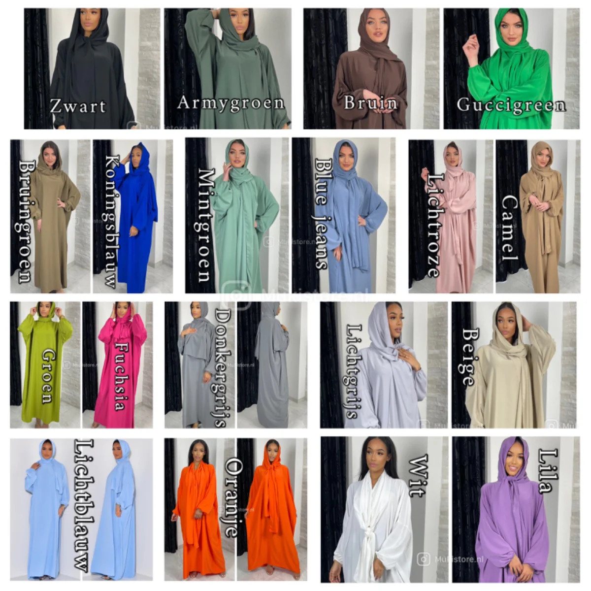 Super Oversized Abaya With Headscarf MADE IN ITALY - Image 13