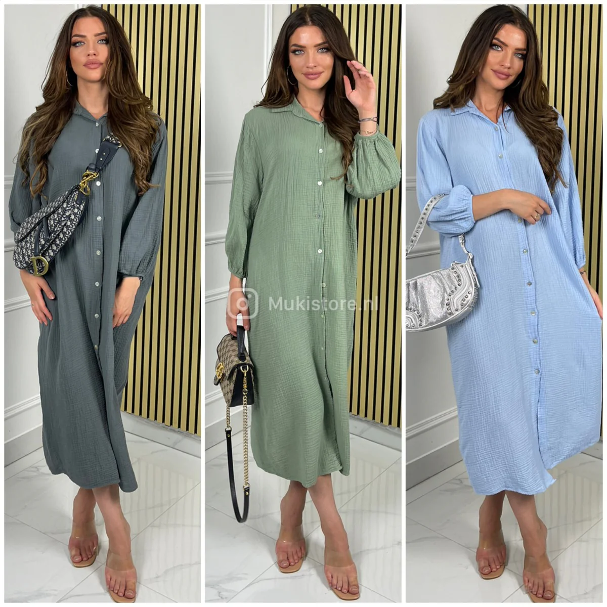 Super Soft Cheesecloth Maxi Blouse Dress - Image 6