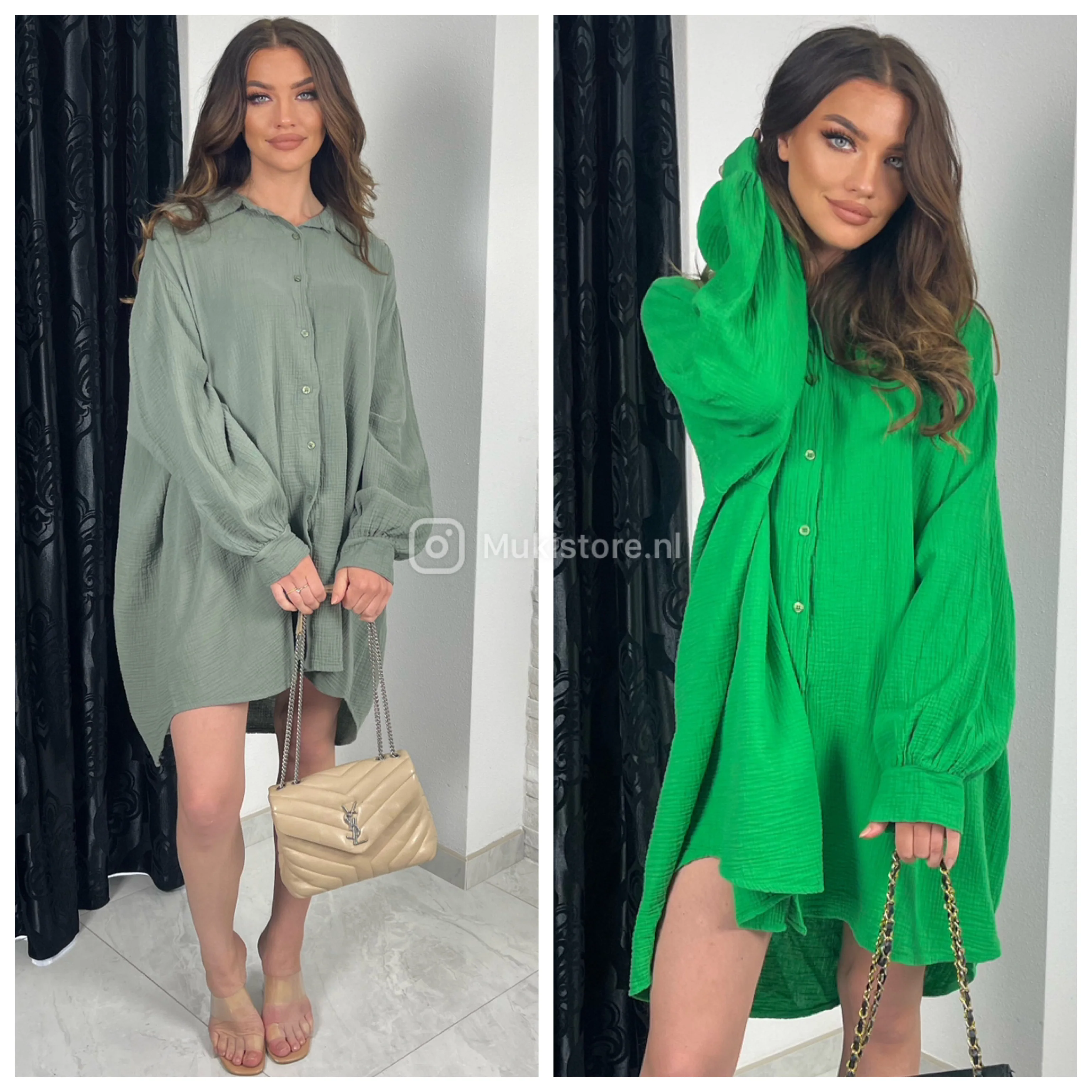 Super Soft Cheesecloth Oversized Blouse Dress - Image 10