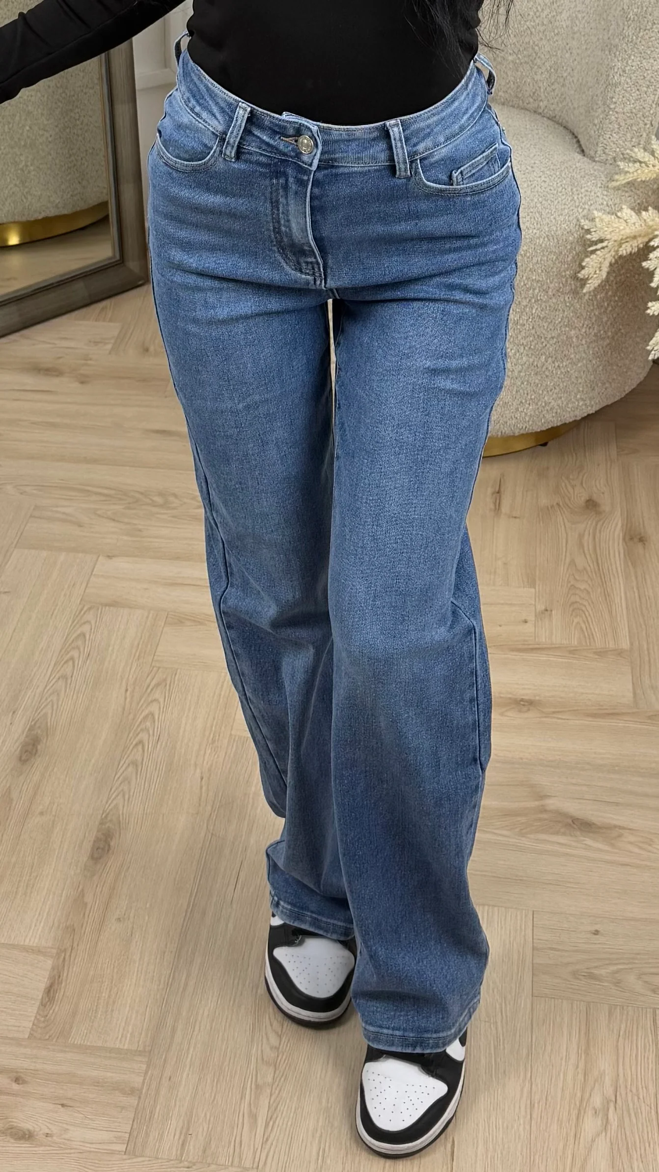 Super Stretch Wide Leg Jeans – H876-15
