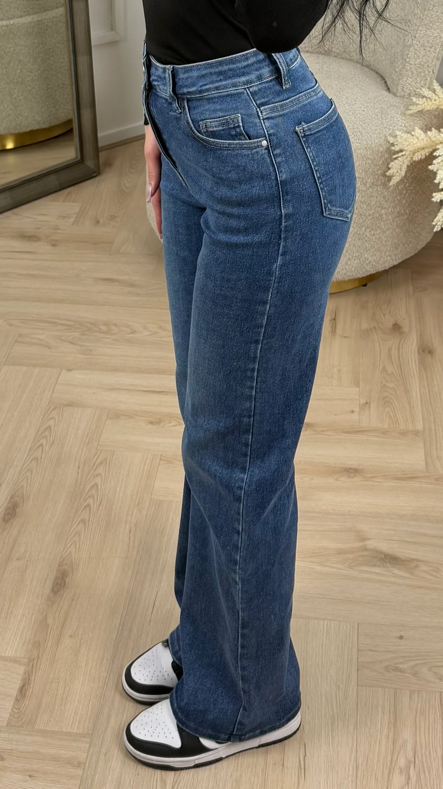 Super Stretch Wide Leg Jeans – H876-21 - Image 4