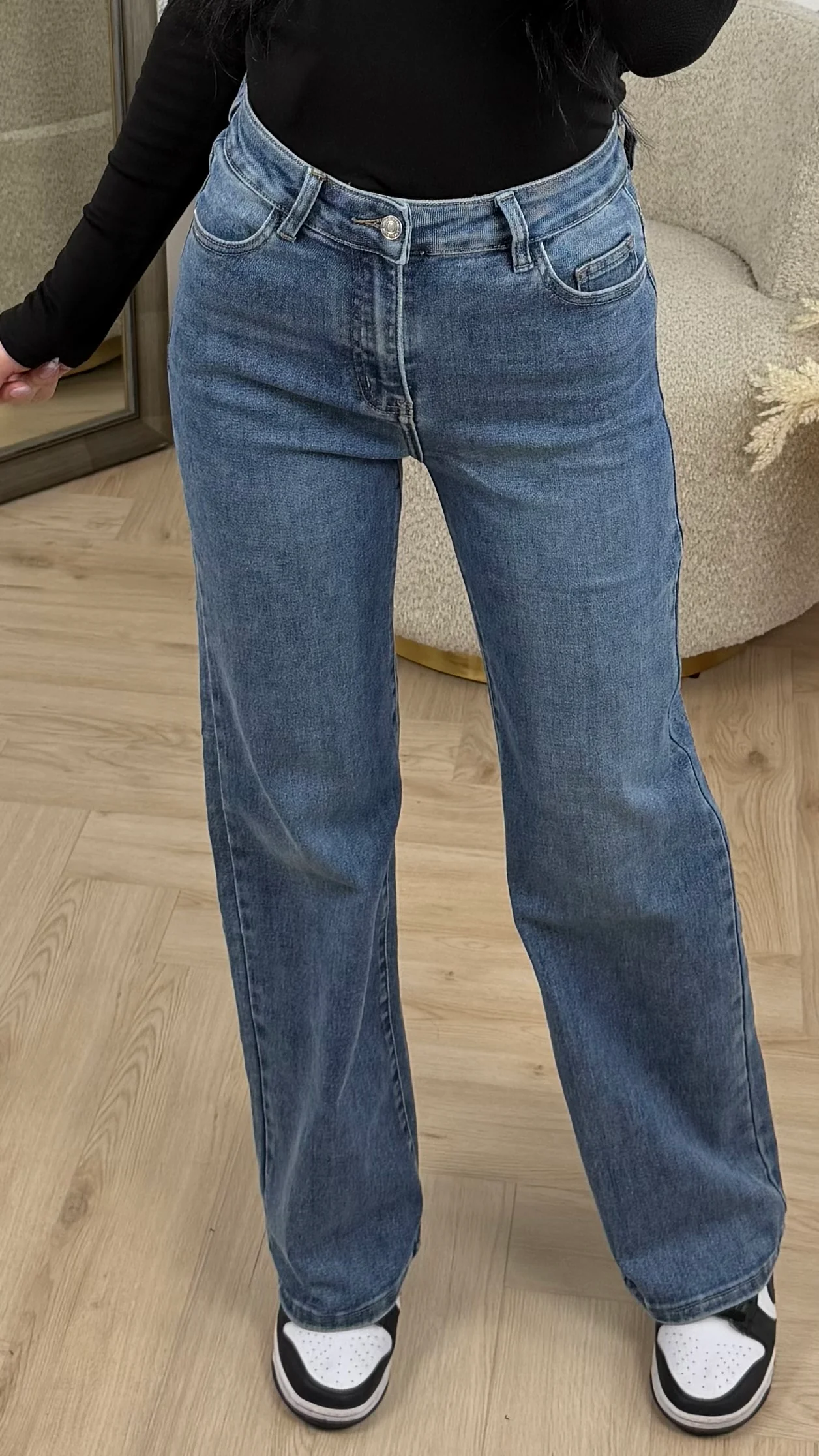 Super Stretch Wide Leg Jeans – H876-8