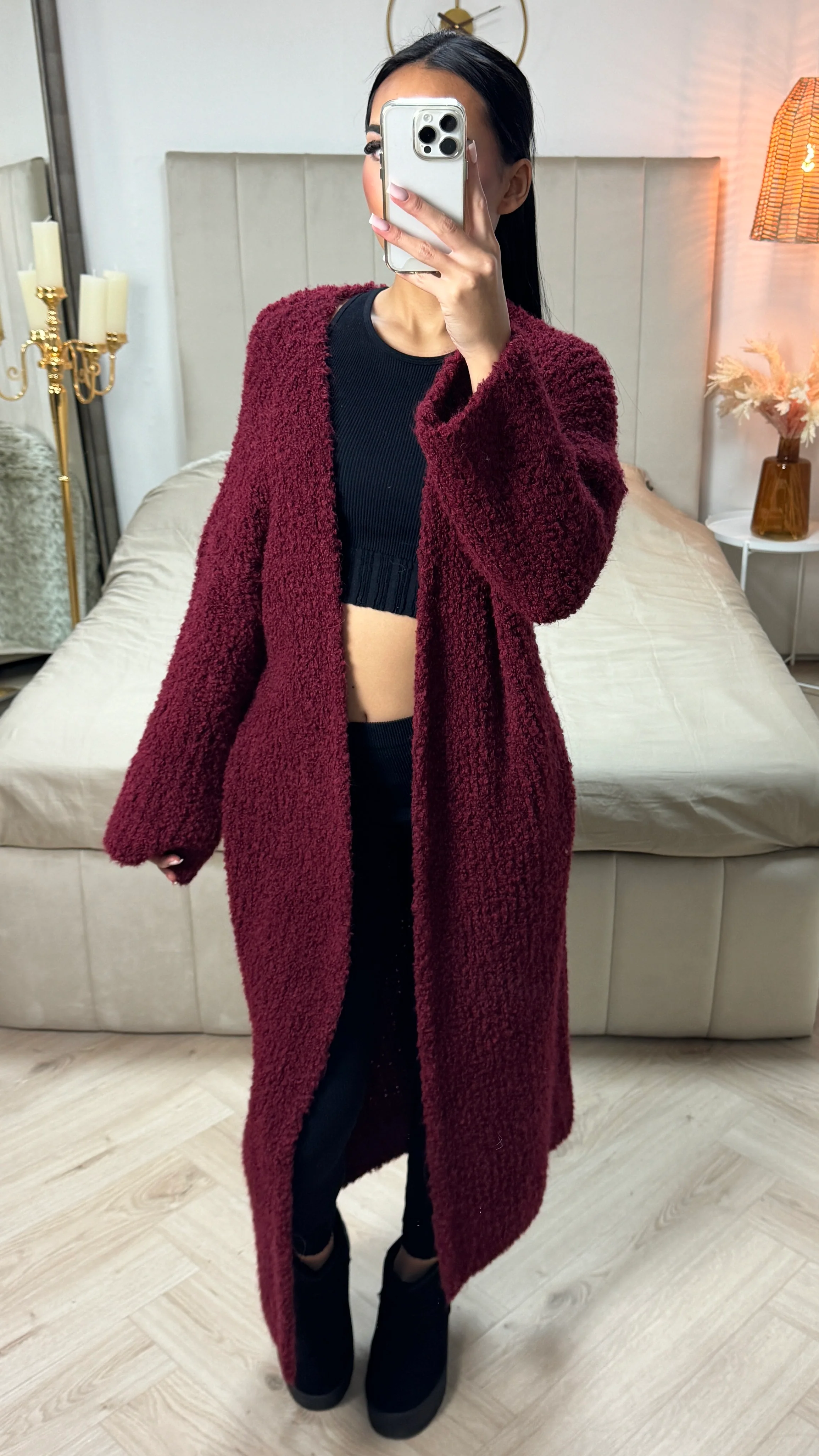 Teddy Maxi Soft Knitted Cardigan - Image 24