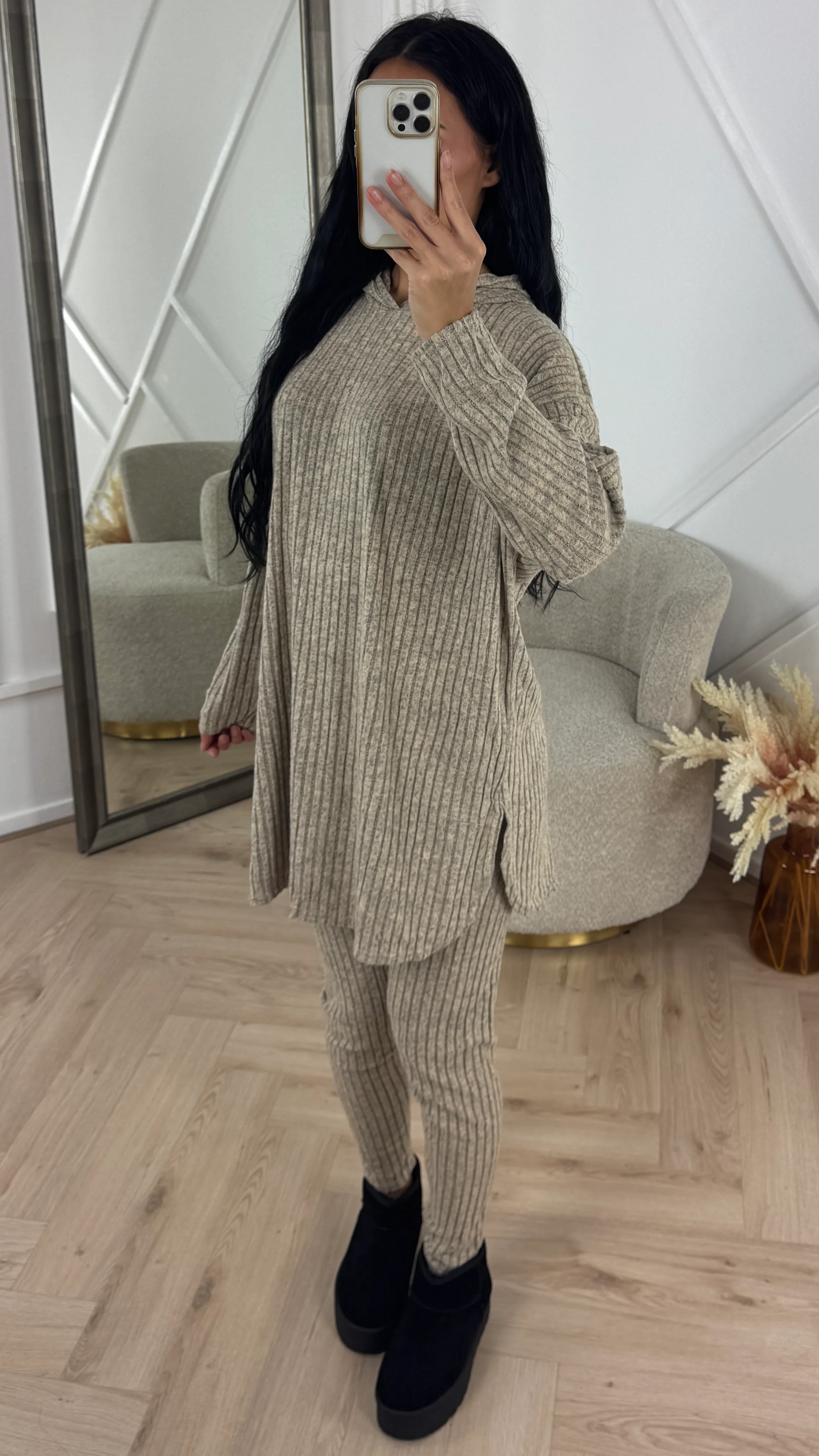 Teddy Rib Two-Piece Set met Comfort Fit - Image 2